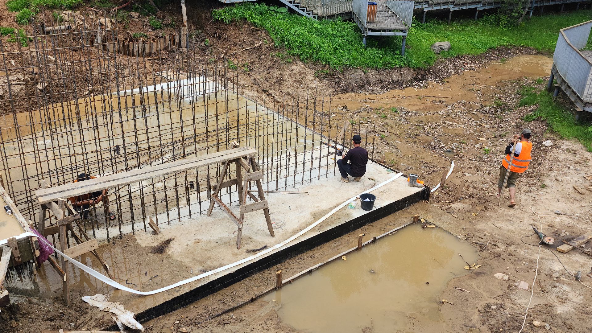 волоколамск, ремонт гидросооружения, плотина на реке городня,