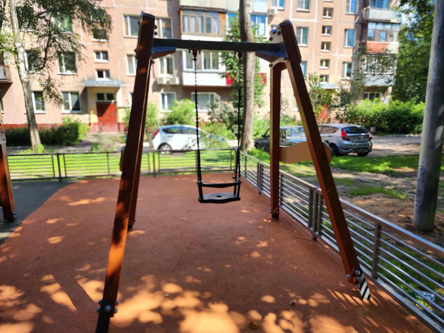 королёв, обновленная детская площадка, площадки на тему космоса,