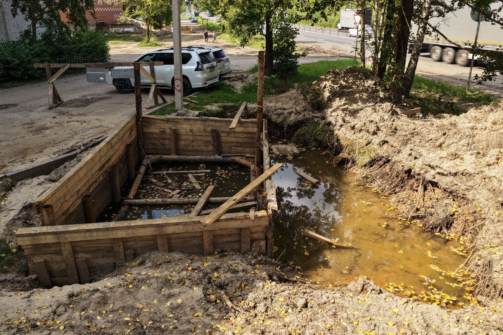 видео с коптера, ремонт коллектора,