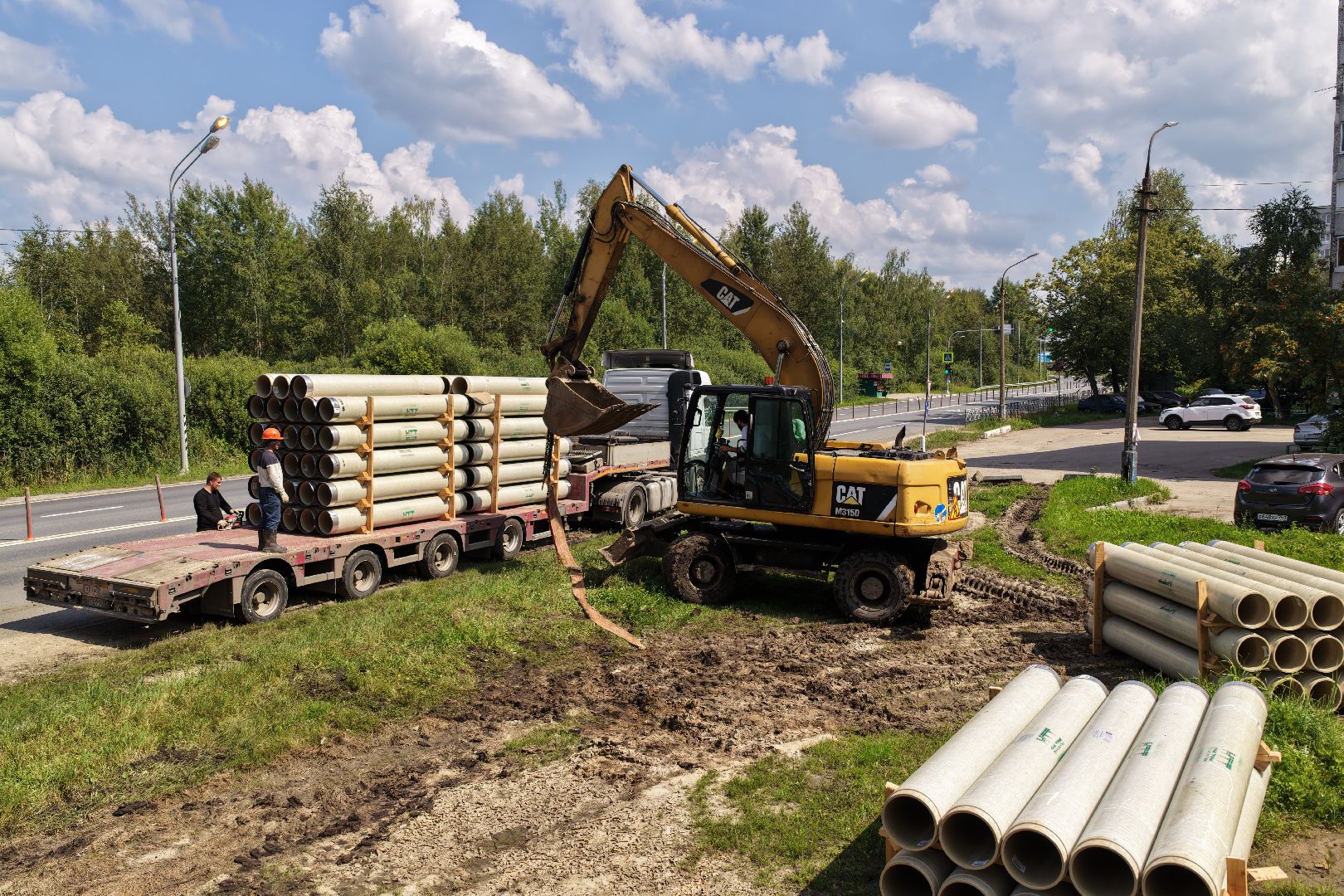 видео с коптера, ремонт коллектора,
