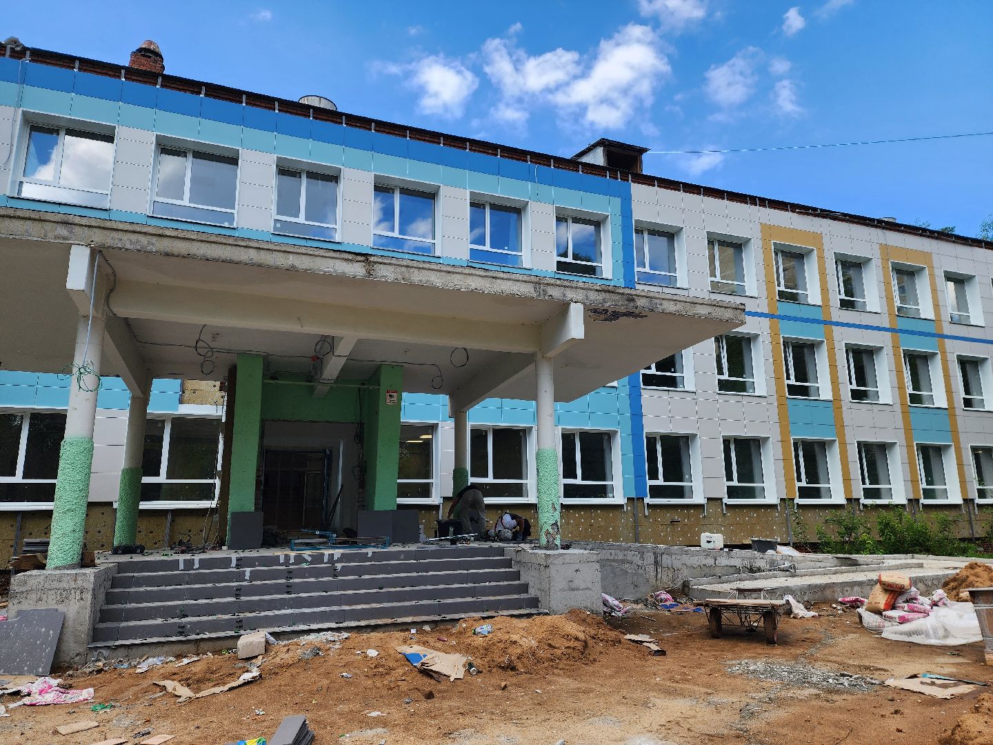 красноармейск, городской округ пушкинский, капремонт школы, пищеблок,