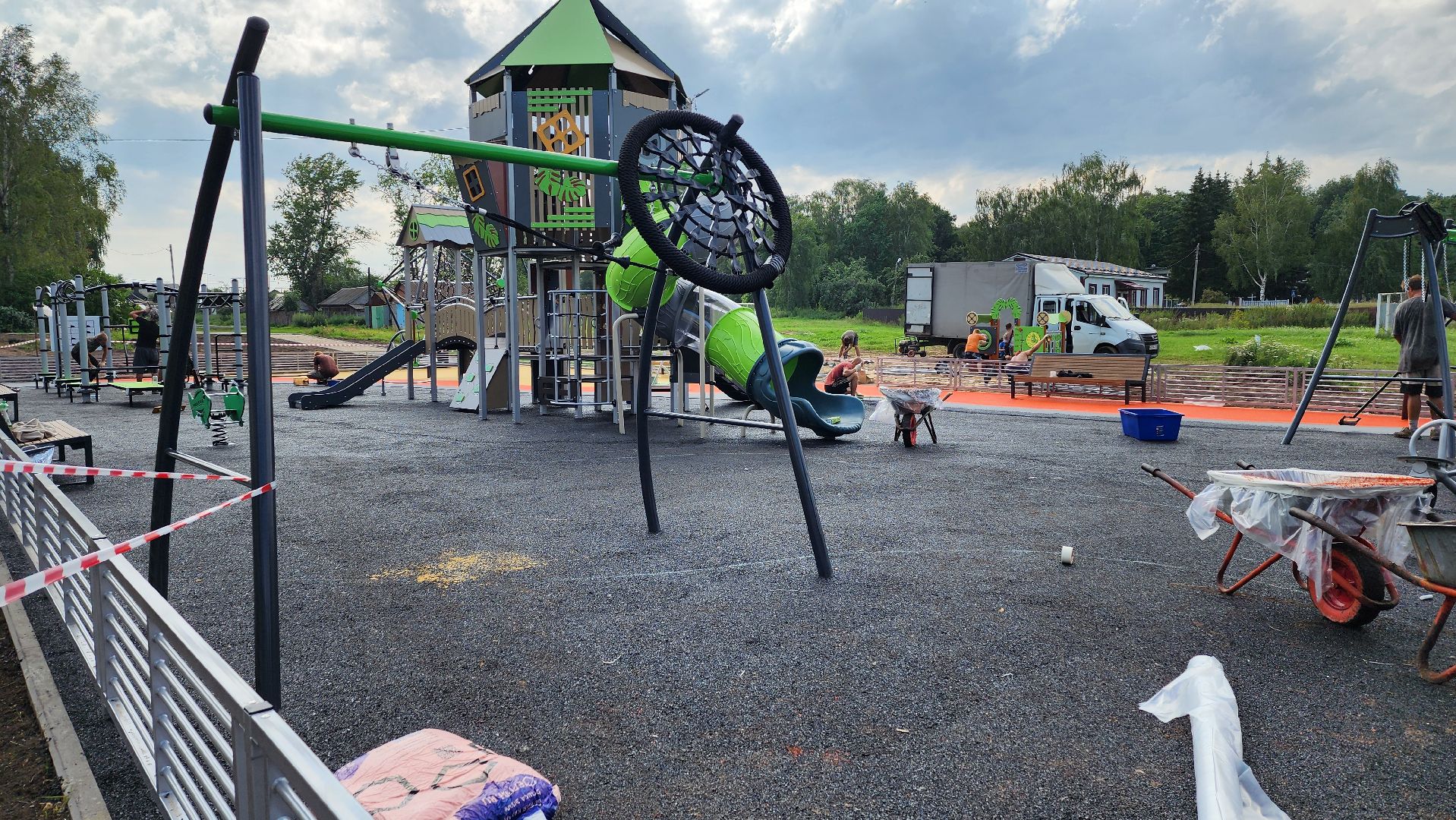луховицы, губернаторская детская площадка, орешково, благоустройство,