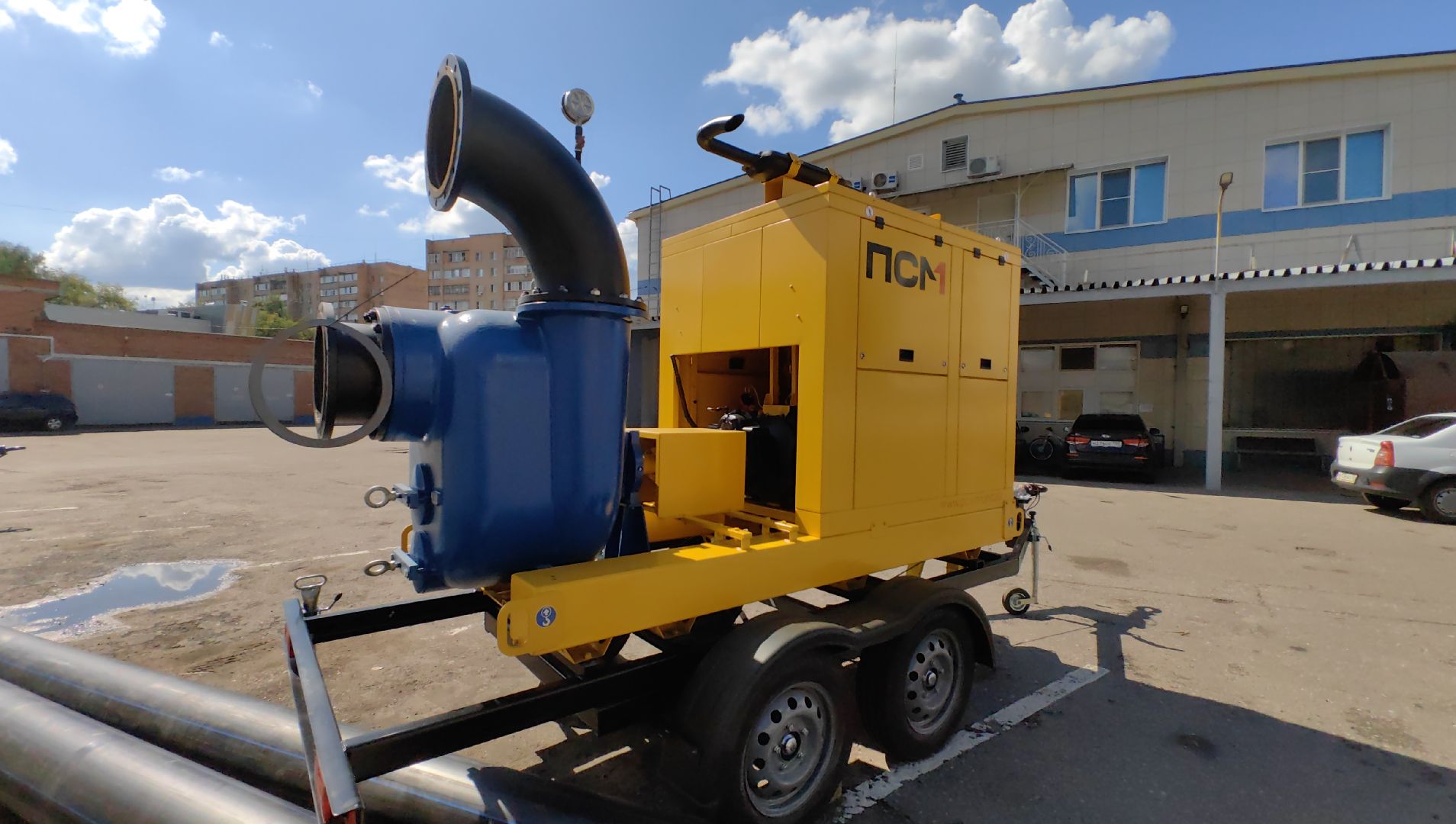 мотопомпа, водоканал, парк, канализация, стоки,