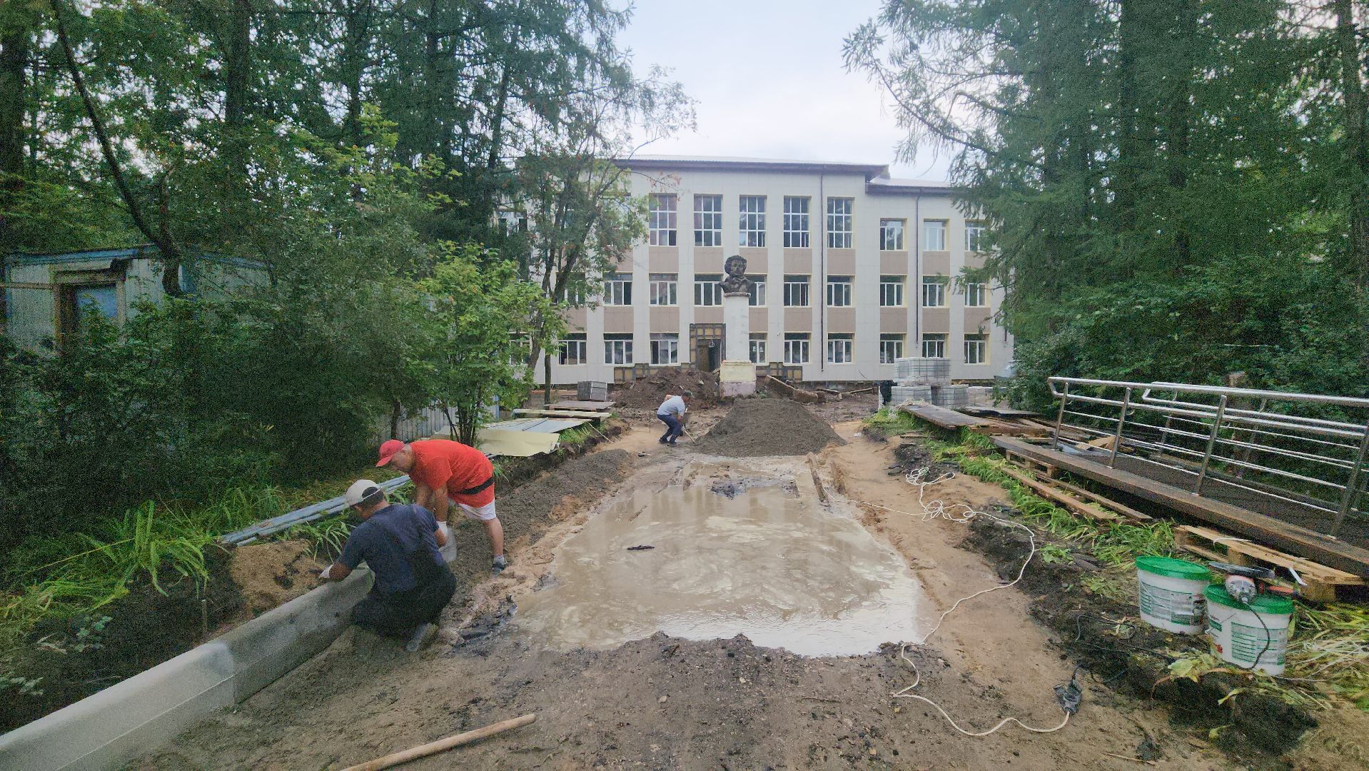 серпухов, улица водонапорная, школа 6, капитальный ремонт школы,