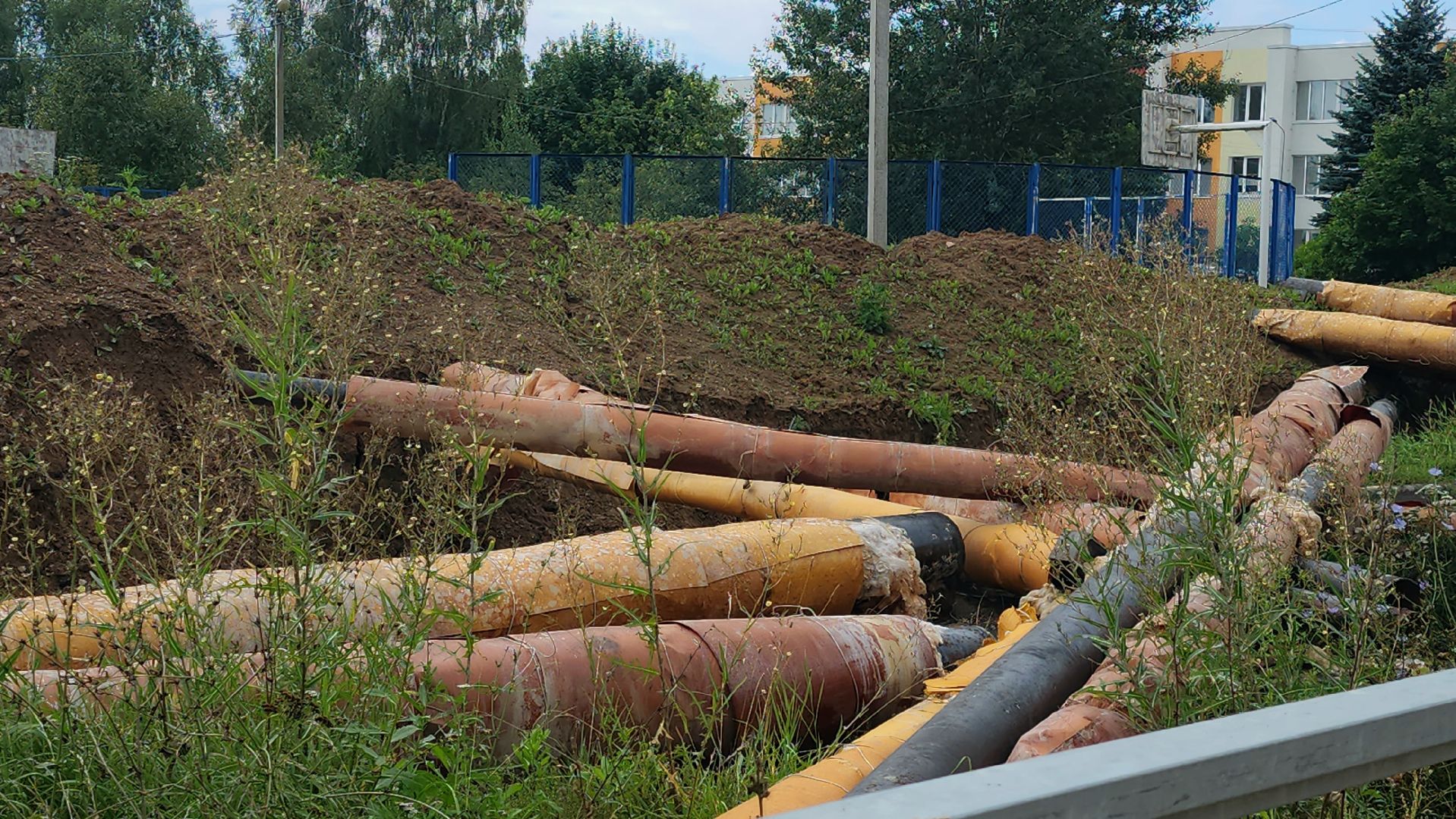 наро-фоминский городской округ, новая ольховка, ремонт тепловых сетей, зима близко, подготовка к отопительному сезону, олег рожнов,