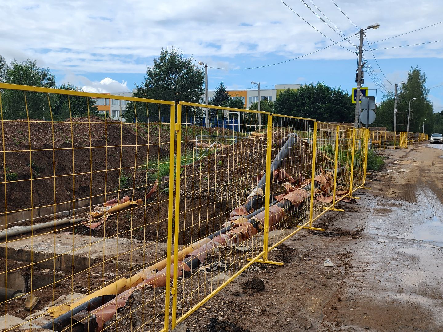наро-фоминский городской округ, новая ольховка, ремонт тепловых сетей, зима близко, подготовка к отопительному сезону, олег рожнов,