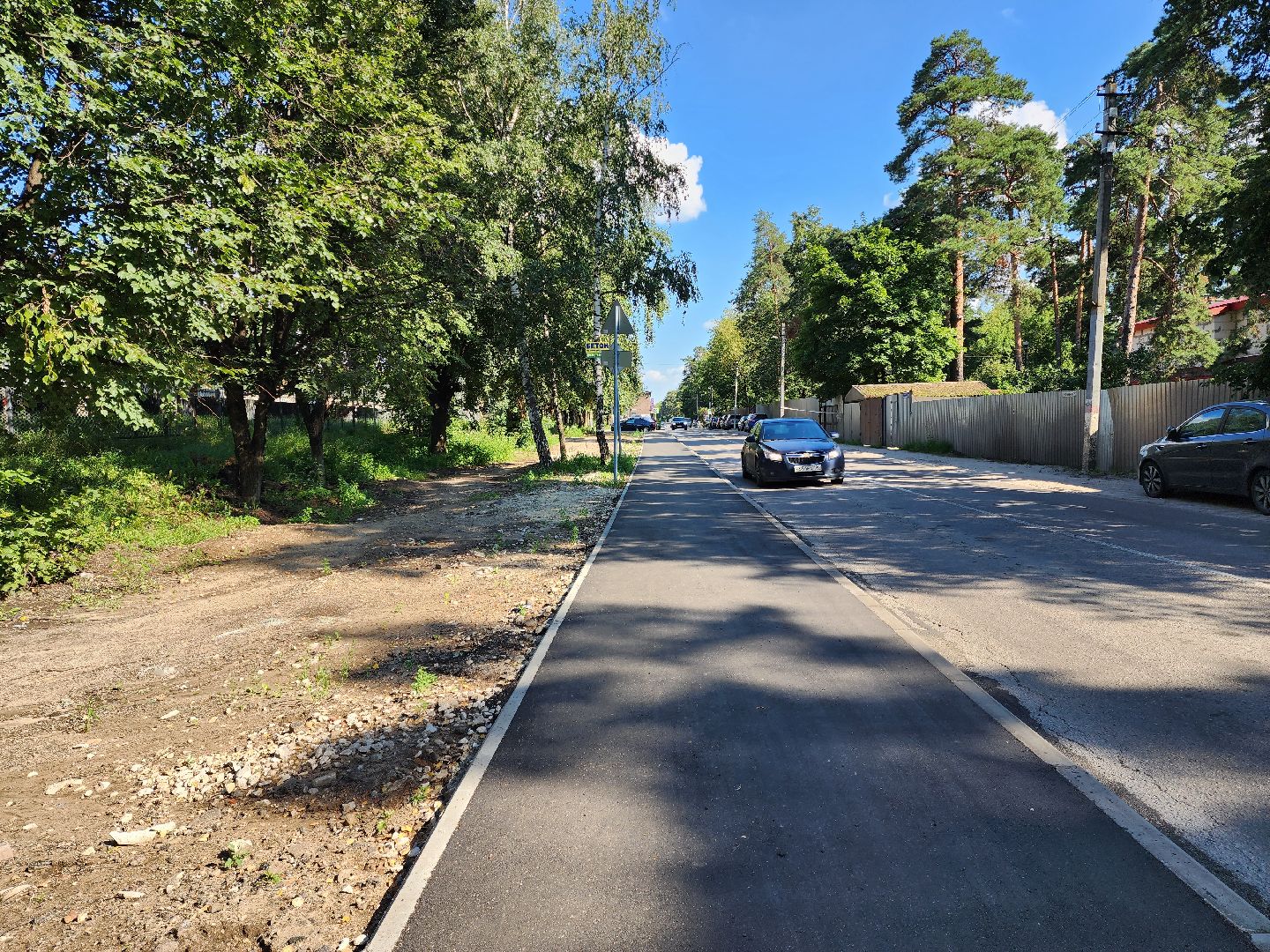 раменское, дороги, новый тротуар в поселке ильинский,