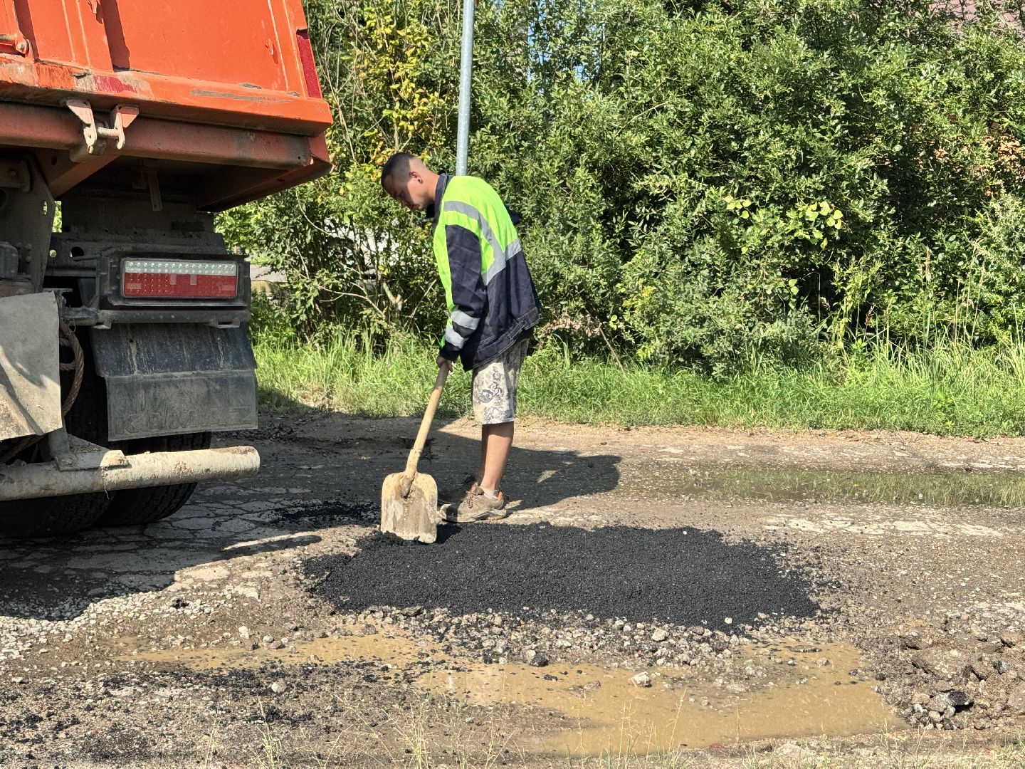 шаховская, ямочный ремонт, ямочный ремонт дорог, горячий асфальт,