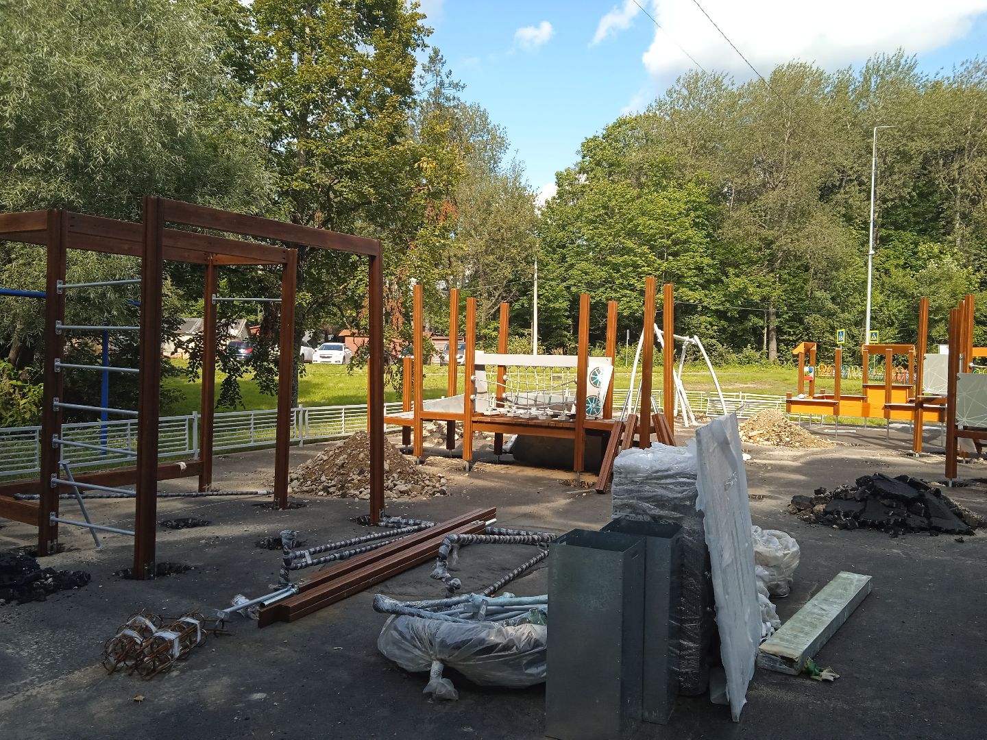 городской округ восход, благоустройство, детская площадка, спортивная площадка,