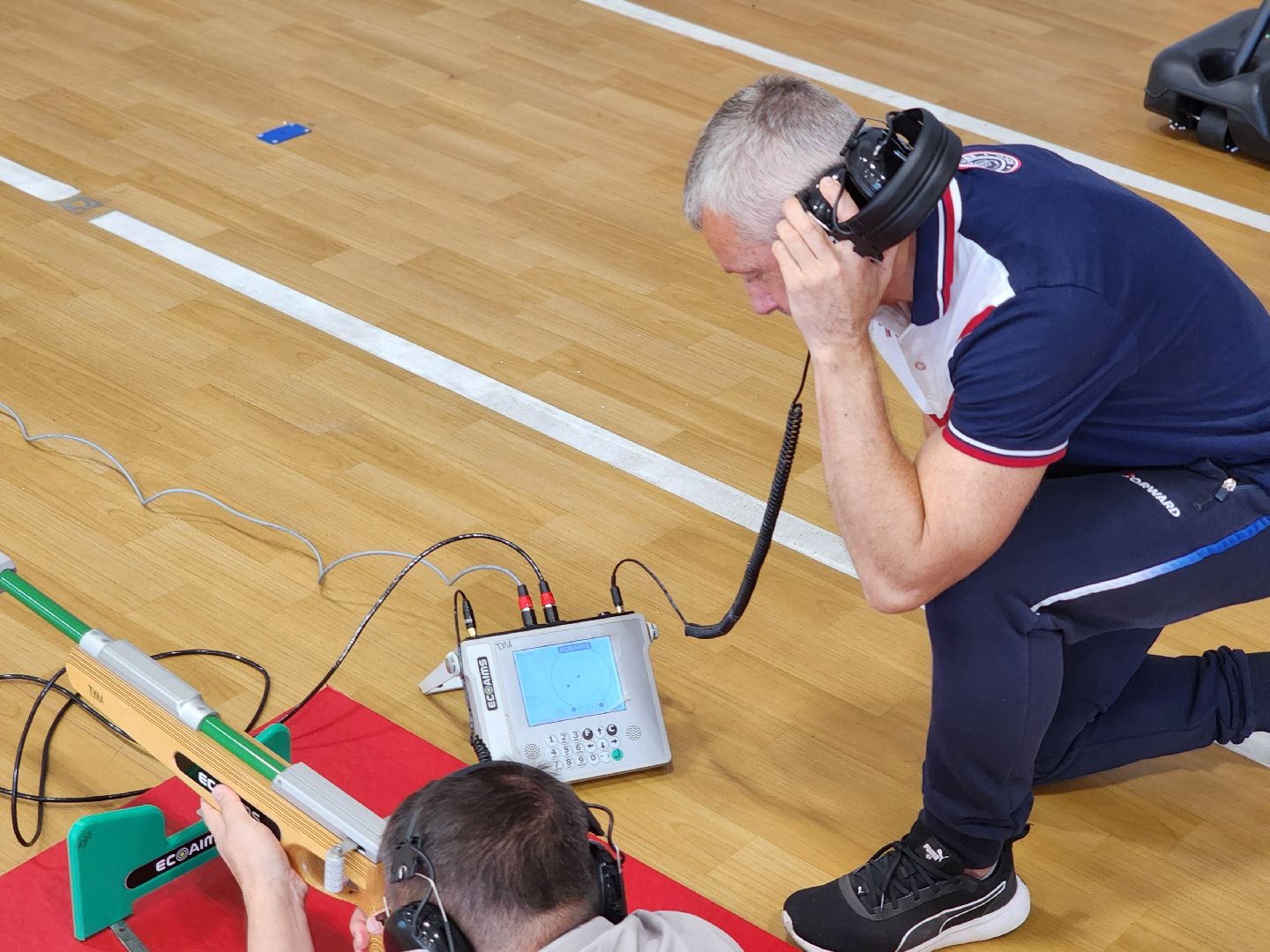 сергиев посад, сергиево-посадский городской округ,  центр мещерякова, биатлон для слепых, паралимпийский спорт, электронная винтовка, Тренировка для участников СВО, биатлонный комплекс, паралимпийский биатлон, реабилитация участников сво,