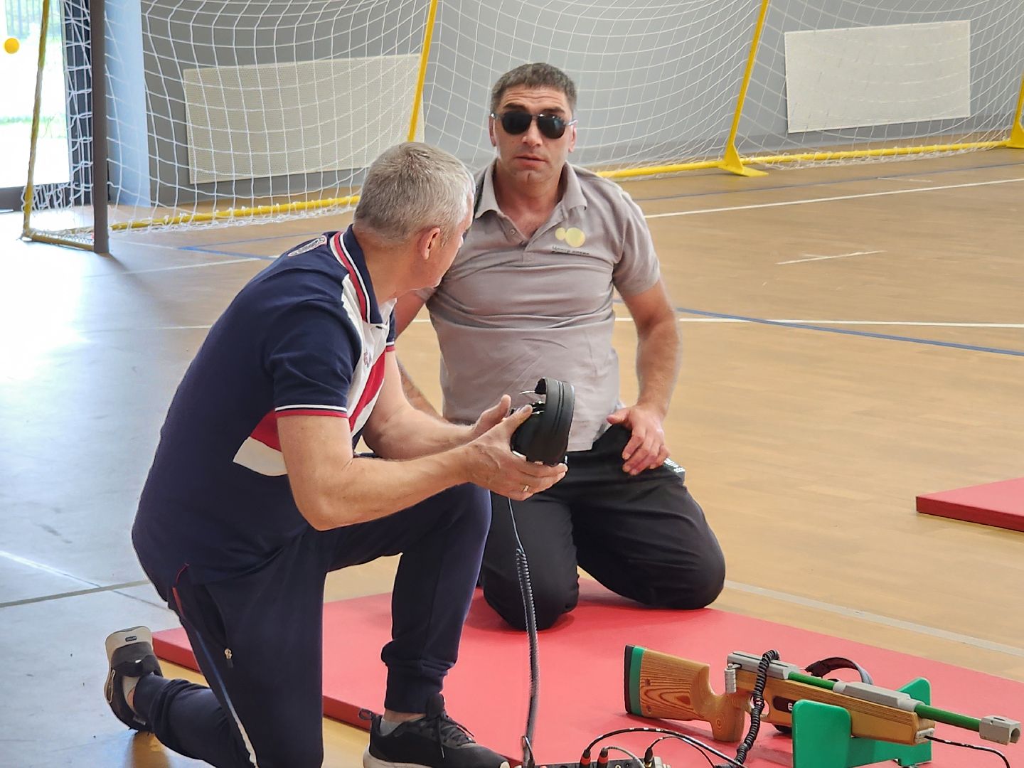 сергиев посад, сергиево-посадский городской округ,  центр мещерякова, биатлон для слепых, паралимпийский спорт, электронная винтовка, Тренировка для участников СВО, биатлонный комплекс, паралимпийский биатлон, реабилитация участников сво,