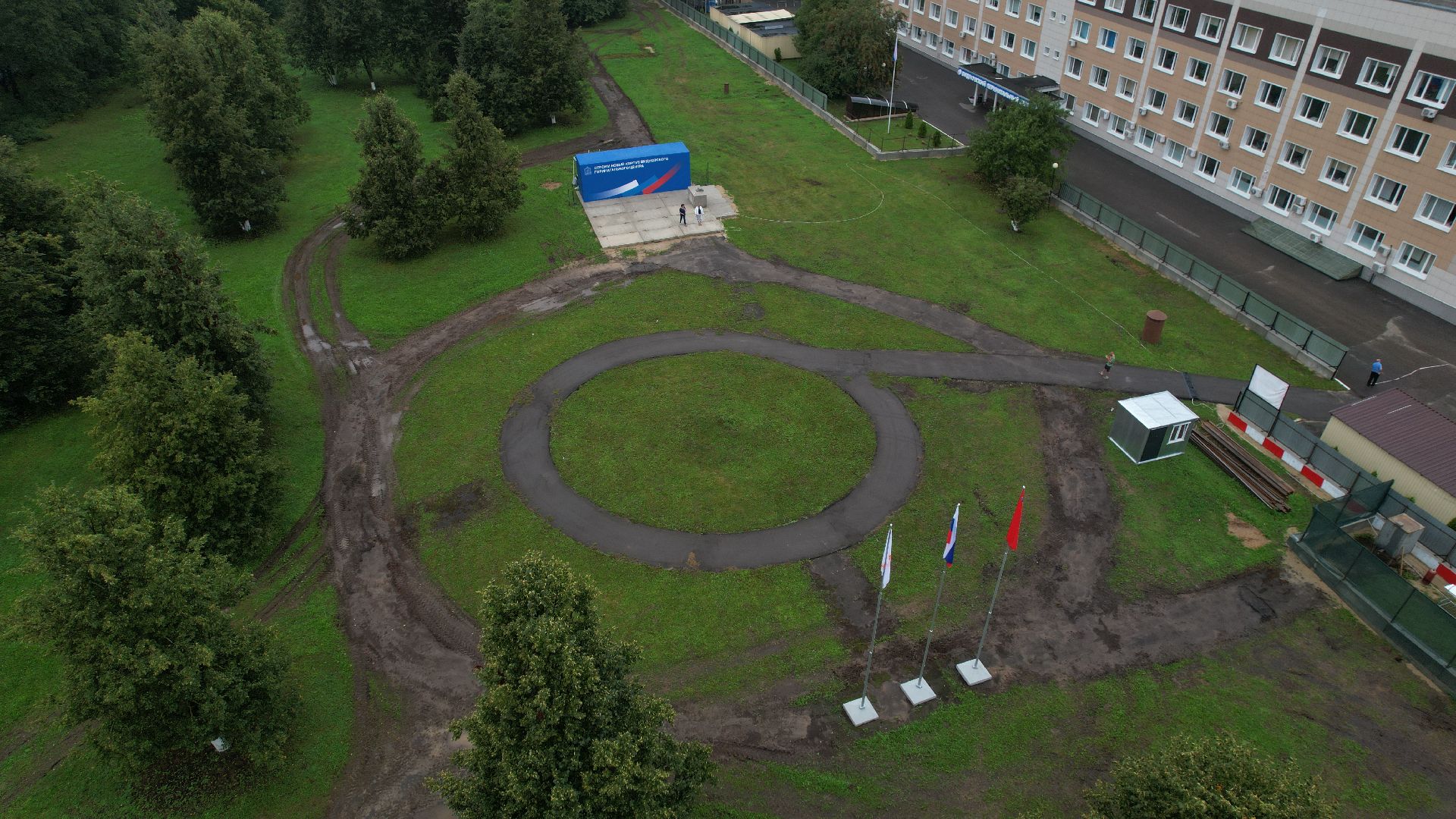 видео с коптера, перинатальный центр видное, новый корпус перинатального центра,