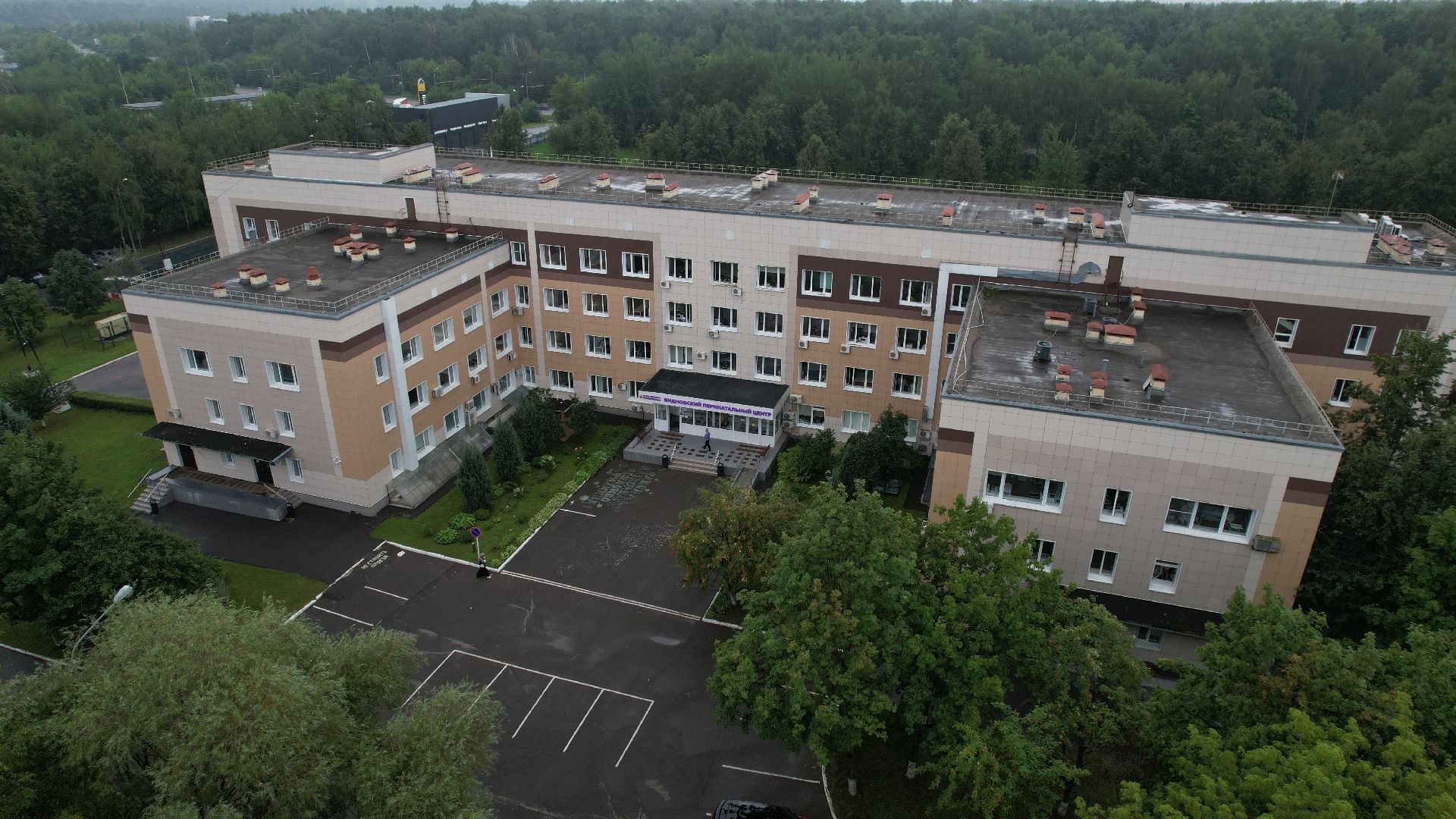 видео с коптера, перинатальный центр видное, новый корпус перинатального центра,