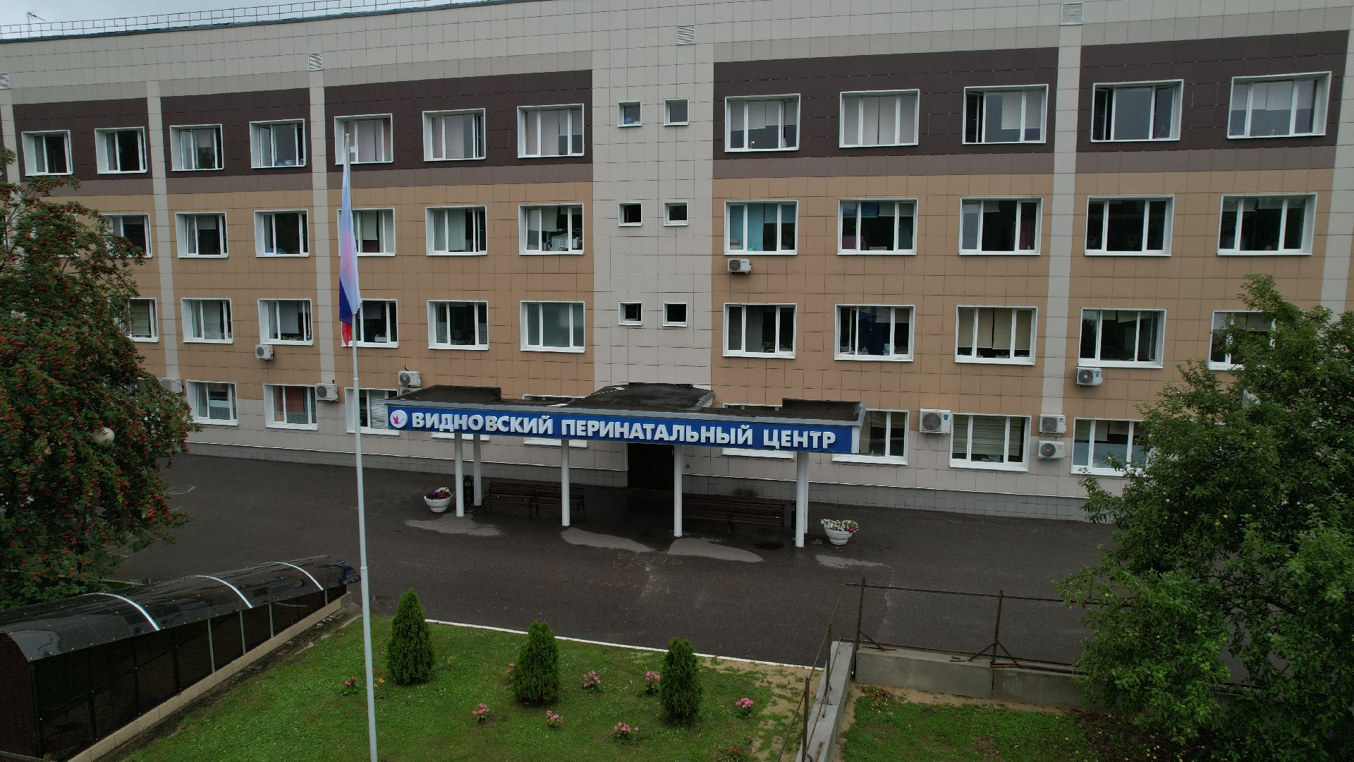 видео с коптера, перинатальный центр видное, новый корпус перинатального центра,