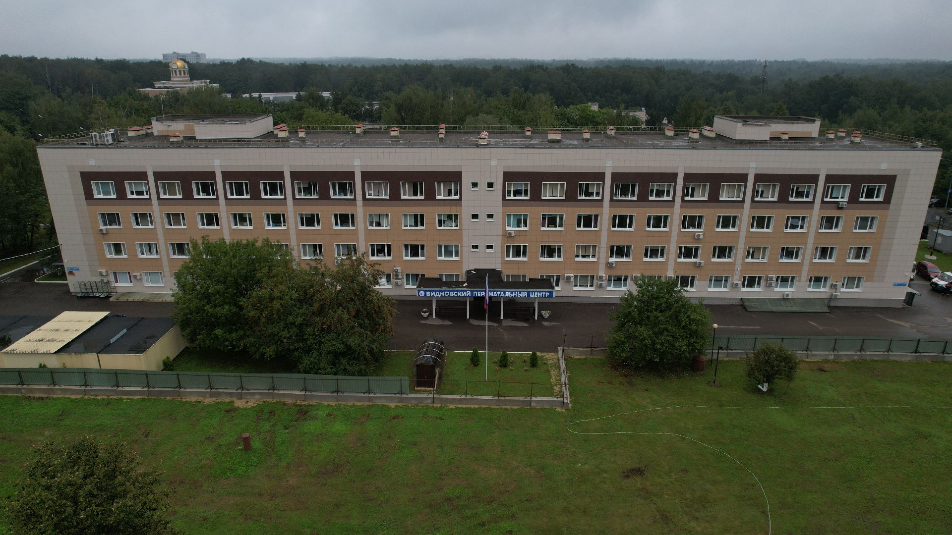 видео с коптера, перинатальный центр видное, новый корпус перинатального центра,