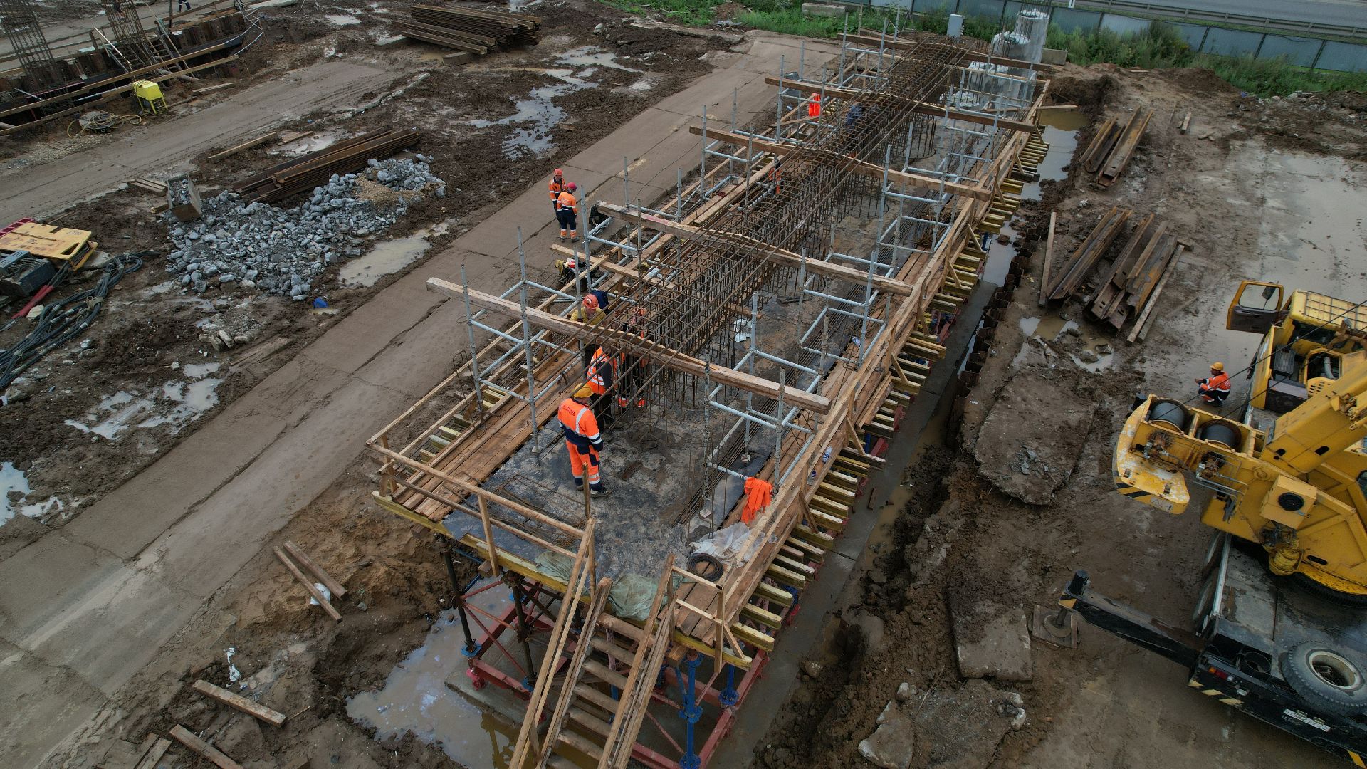 видео с коптера, каширское шоссе, реконструкция каширского шоссе,