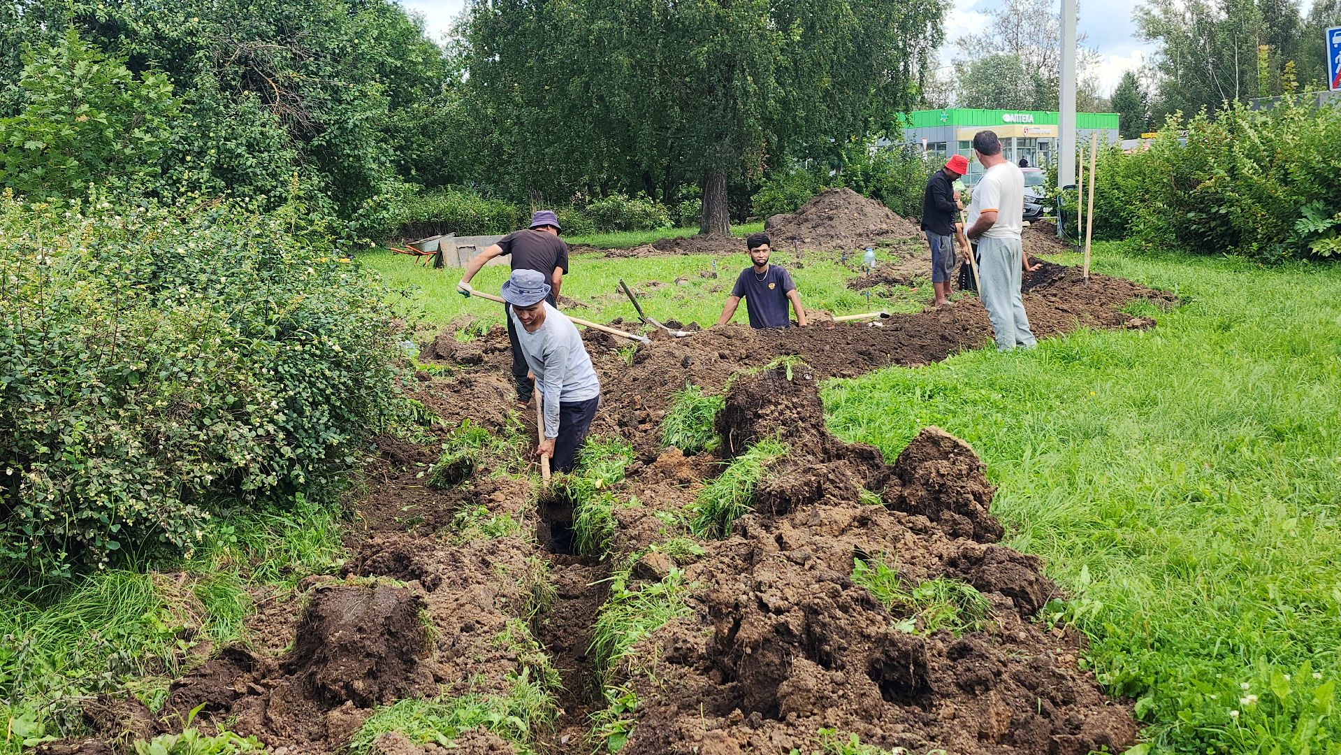 волоколамск, сычево, благоустройство сквера,
