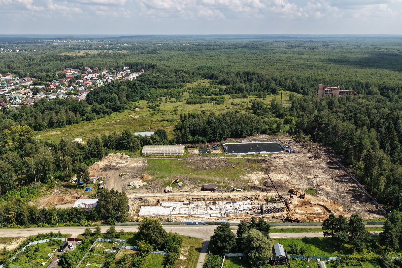 видео с коптера, стадион русич, реконструкция стадиона русич,