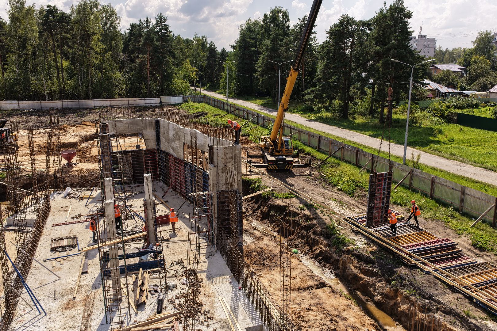 видео с коптера, стадион русич, реконструкция стадиона русич,