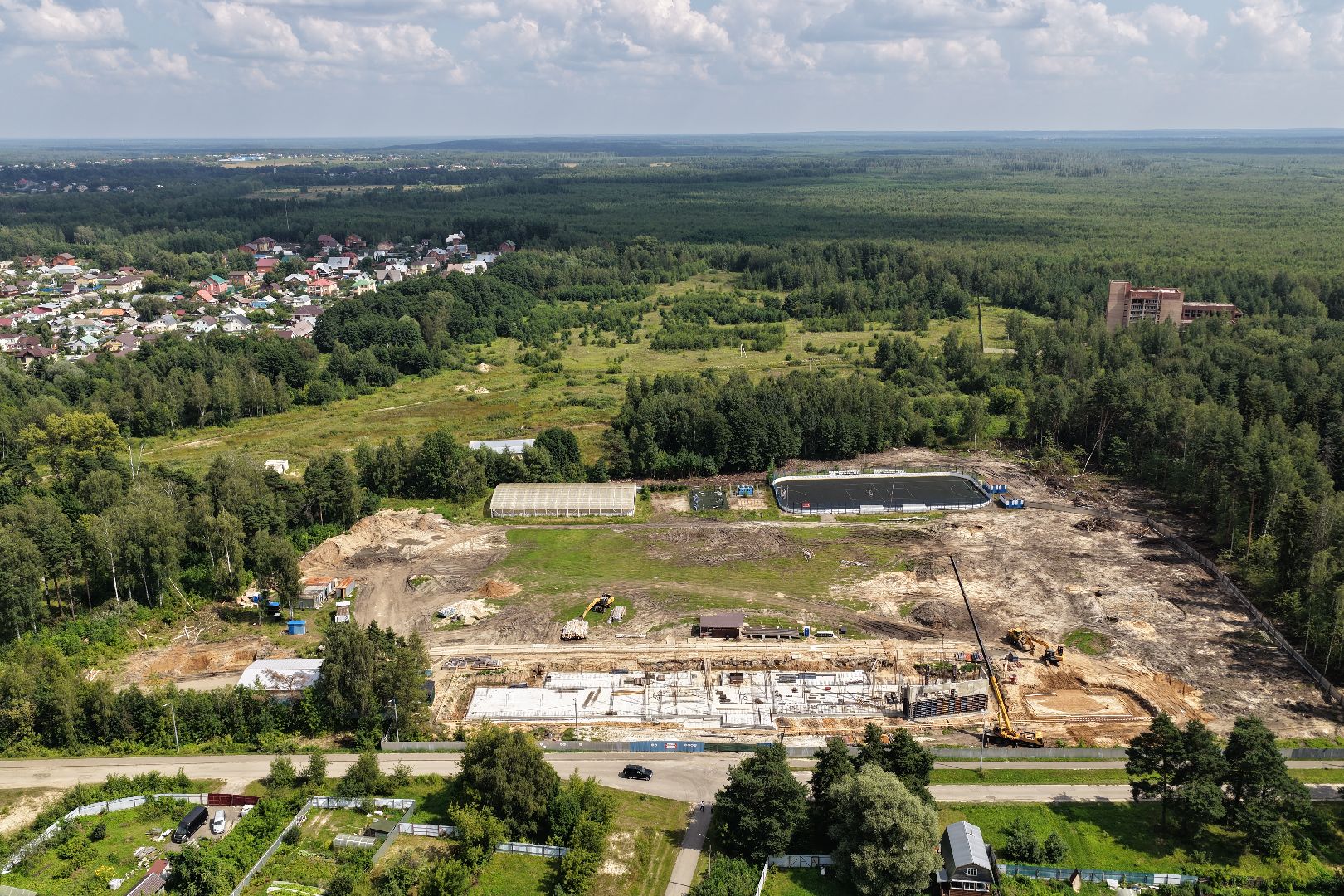 видео с коптера, стадион русич, реконструкция стадиона русич,