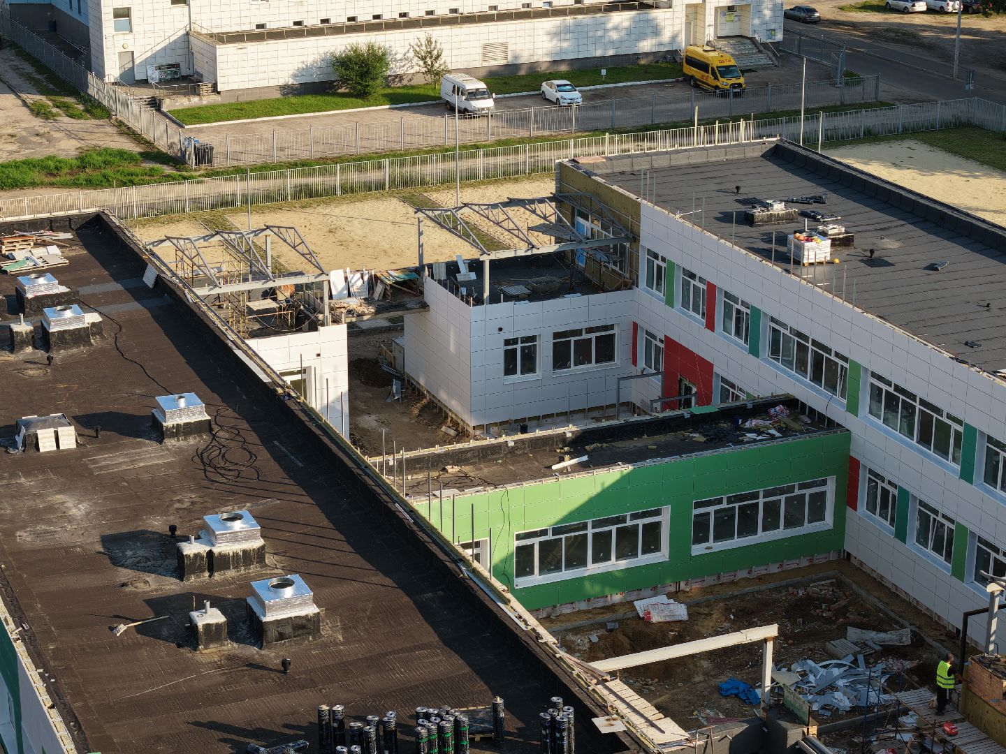 видео с коптера, детский сад 11, детский сад орехово-зуево,