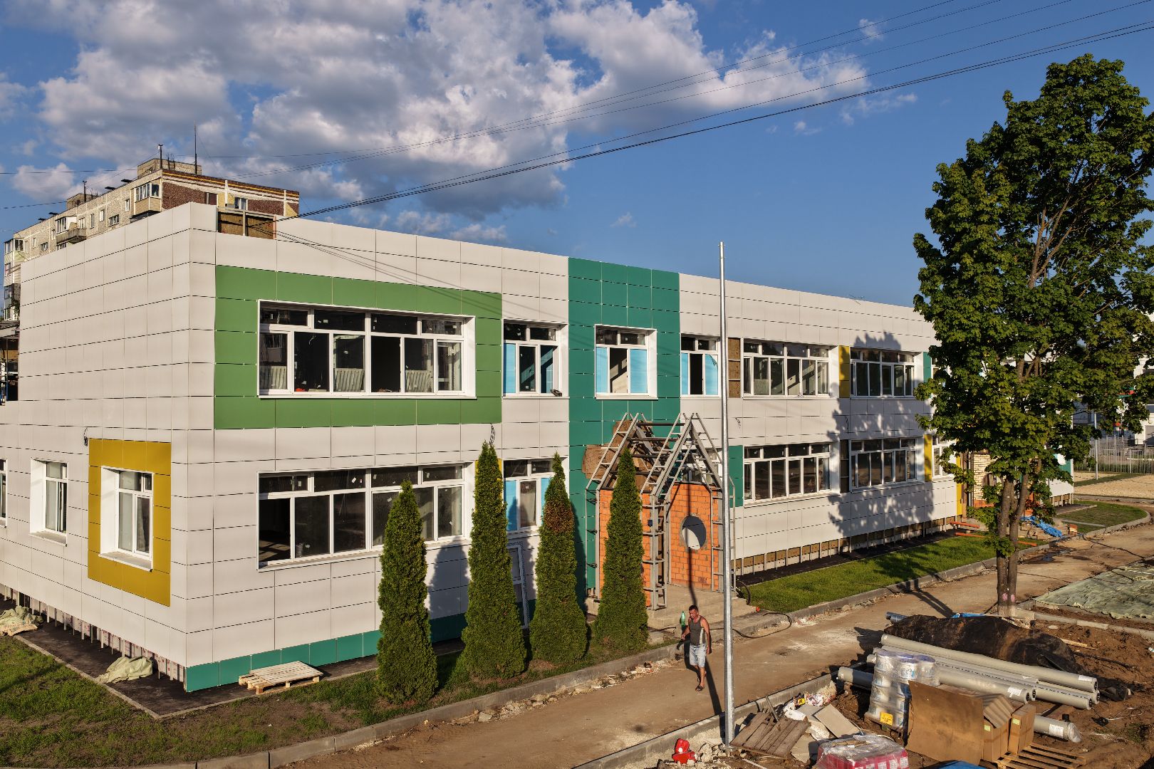 видео с коптера, детский сад 11, детский сад орехово-зуево,