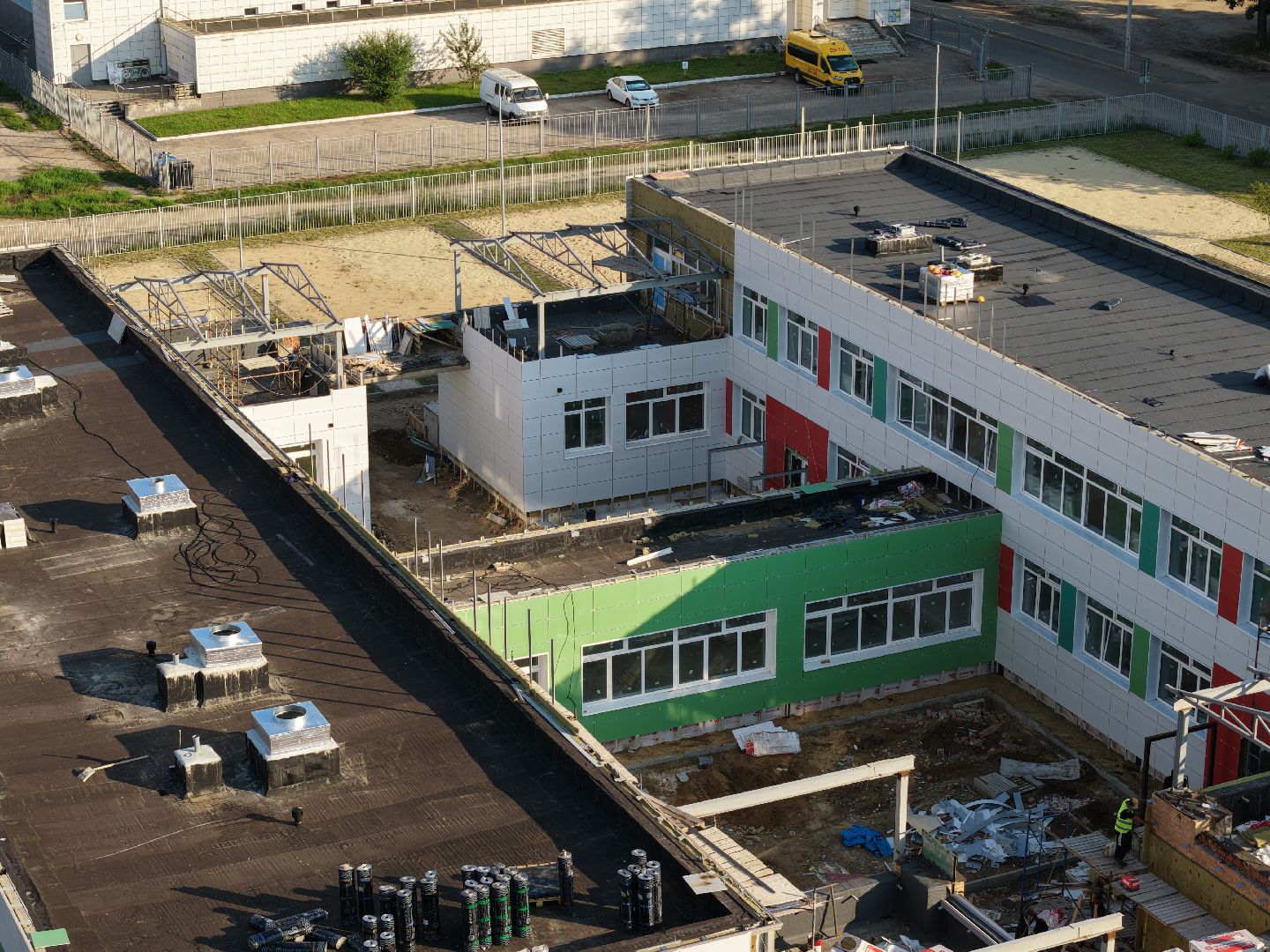 видео с коптера, детский сад 11, детский сад орехово-зуево,