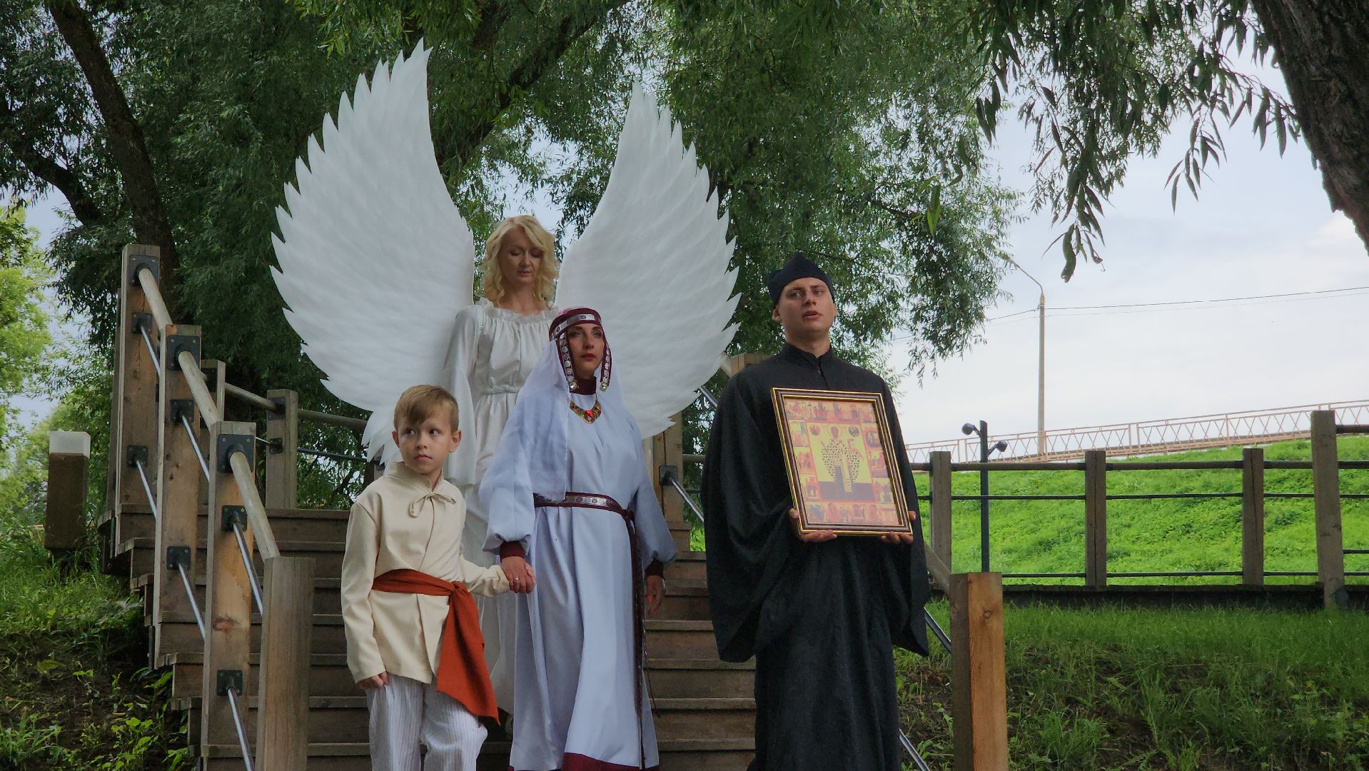 Зарайск, День города, Спектакль на воде,зарайску 879 лет,