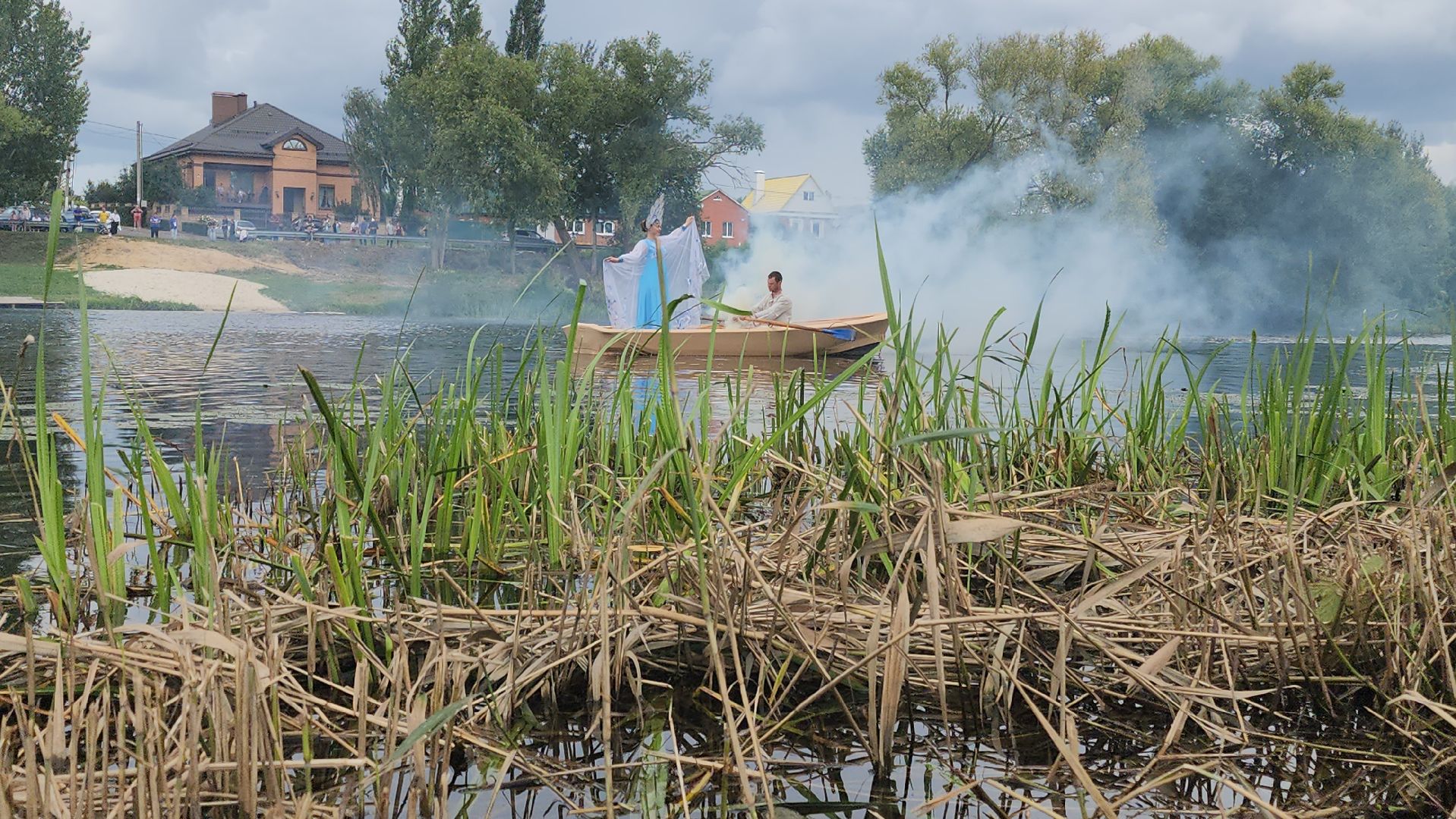 Зарайск, День города, Спектакль на воде,зарайску 879 лет,