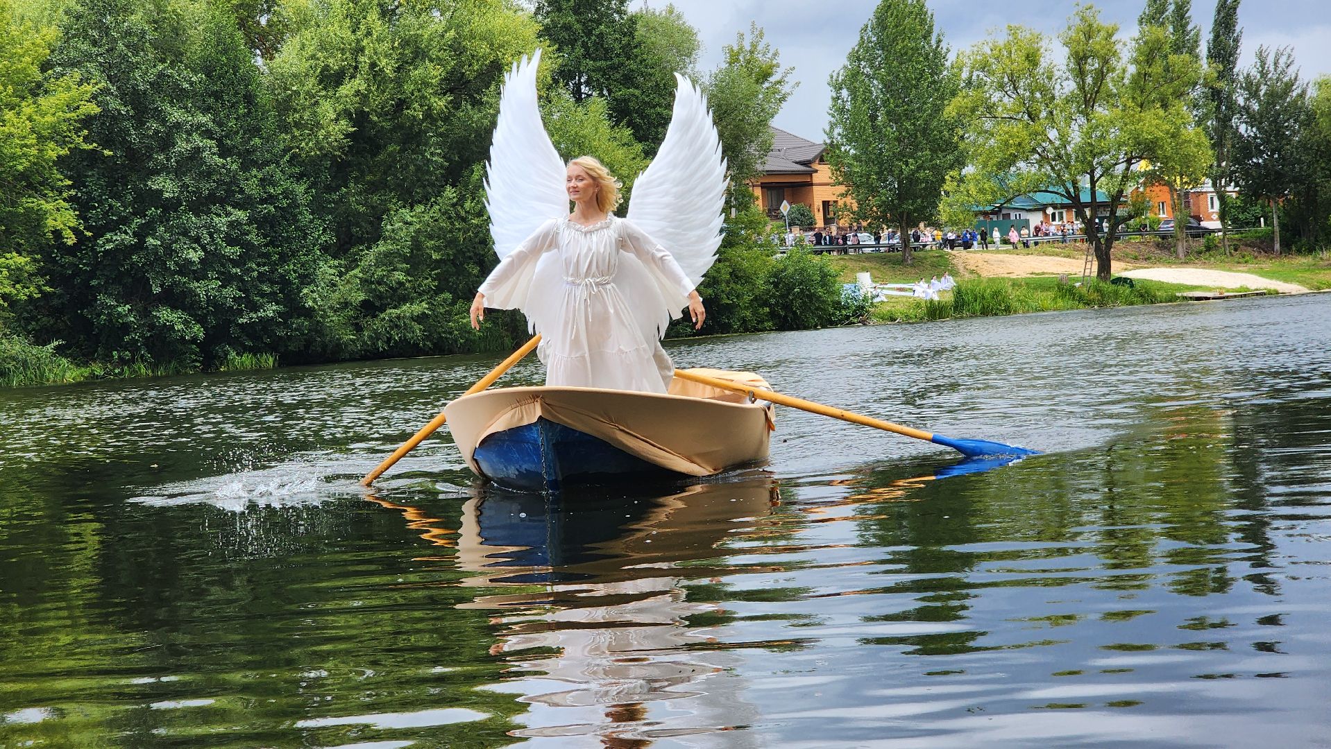 Зарайск, День города, Спектакль на воде,зарайску 879 лет,