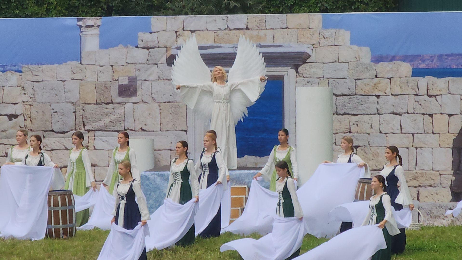 Зарайск, День города, Спектакль на воде,зарайску 879 лет,