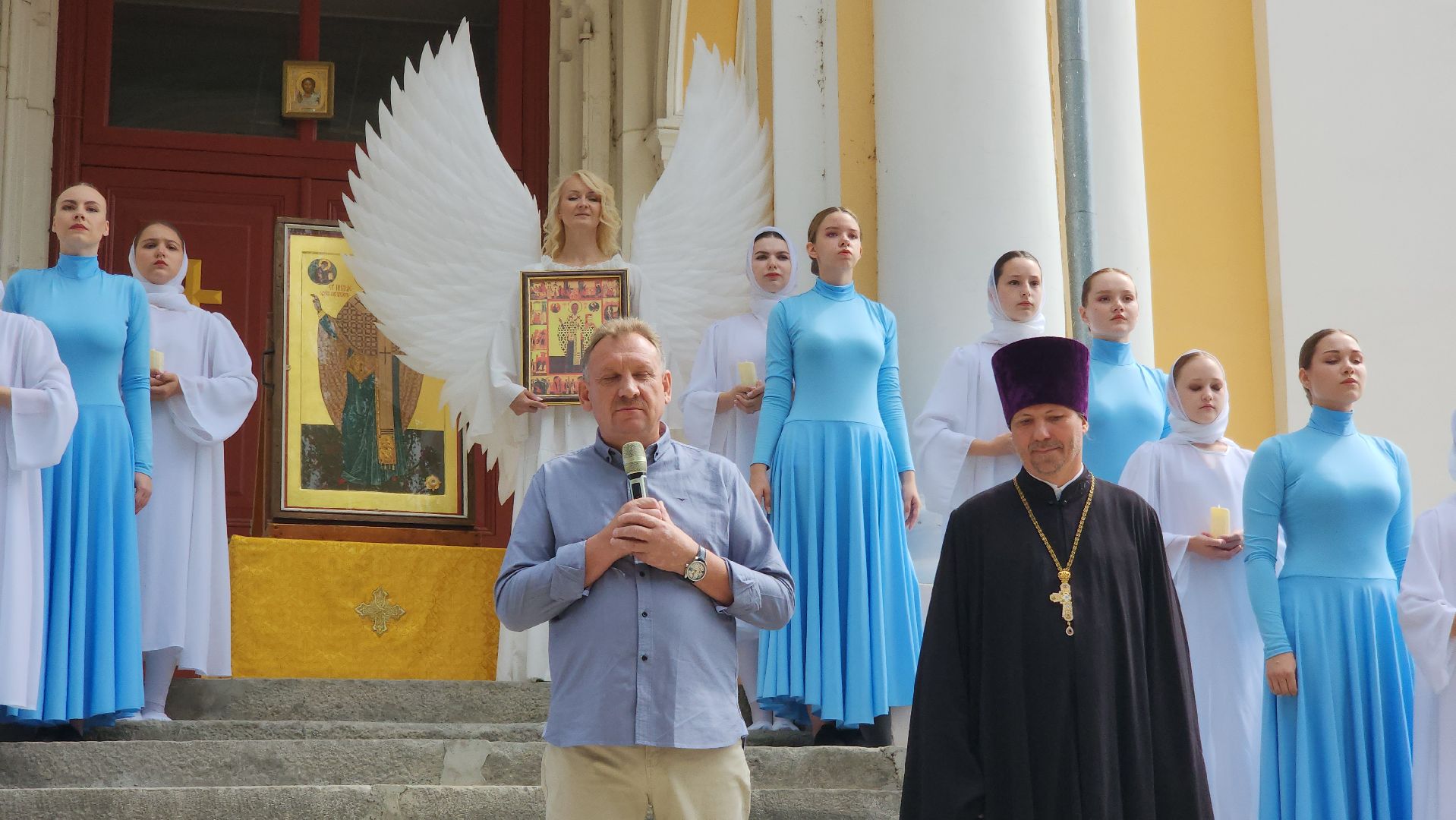 Зарайск, День города, Спектакль на воде,зарайску 879 лет,