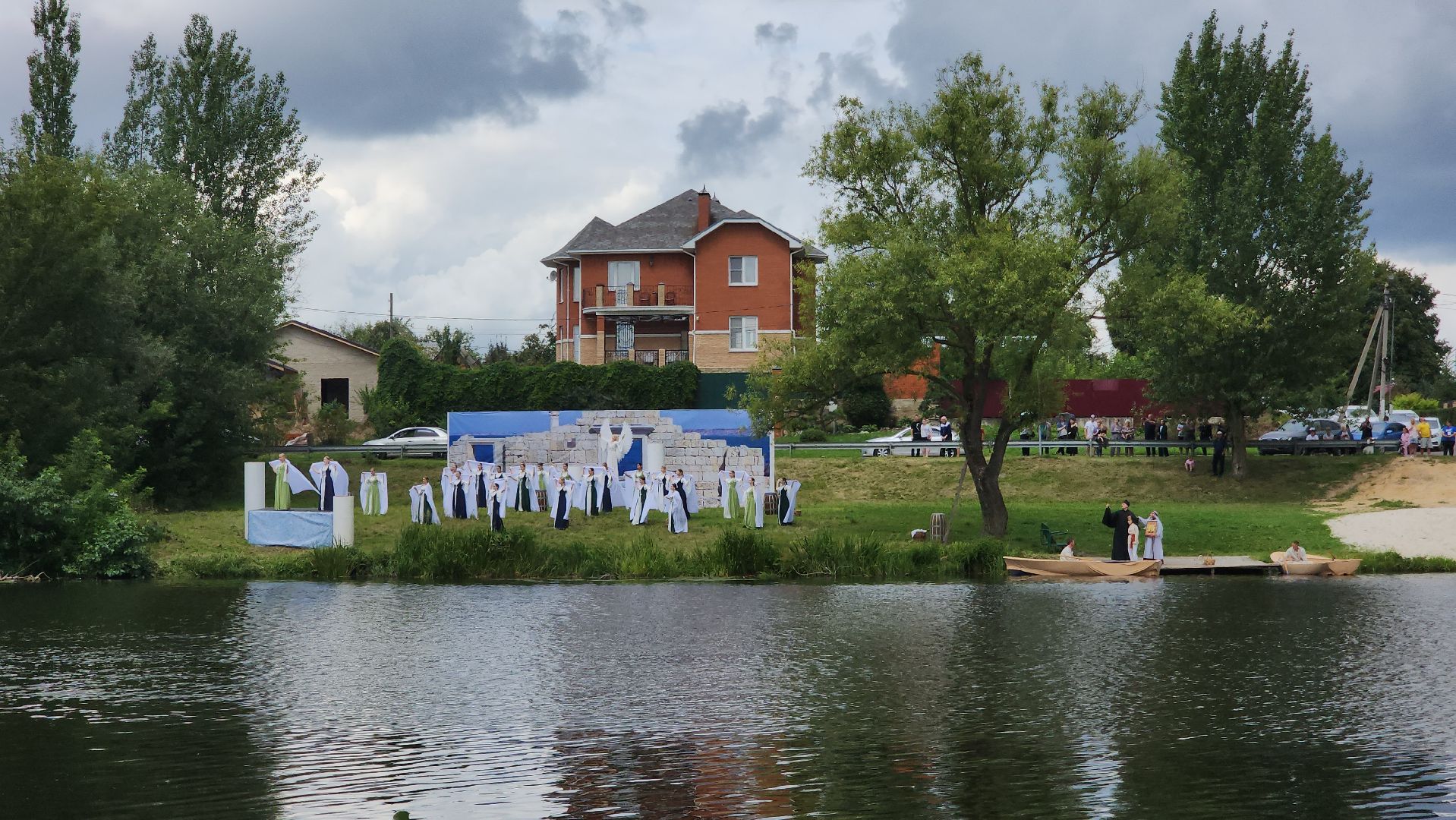 Зарайск, День города, Спектакль на воде,зарайску 879 лет,