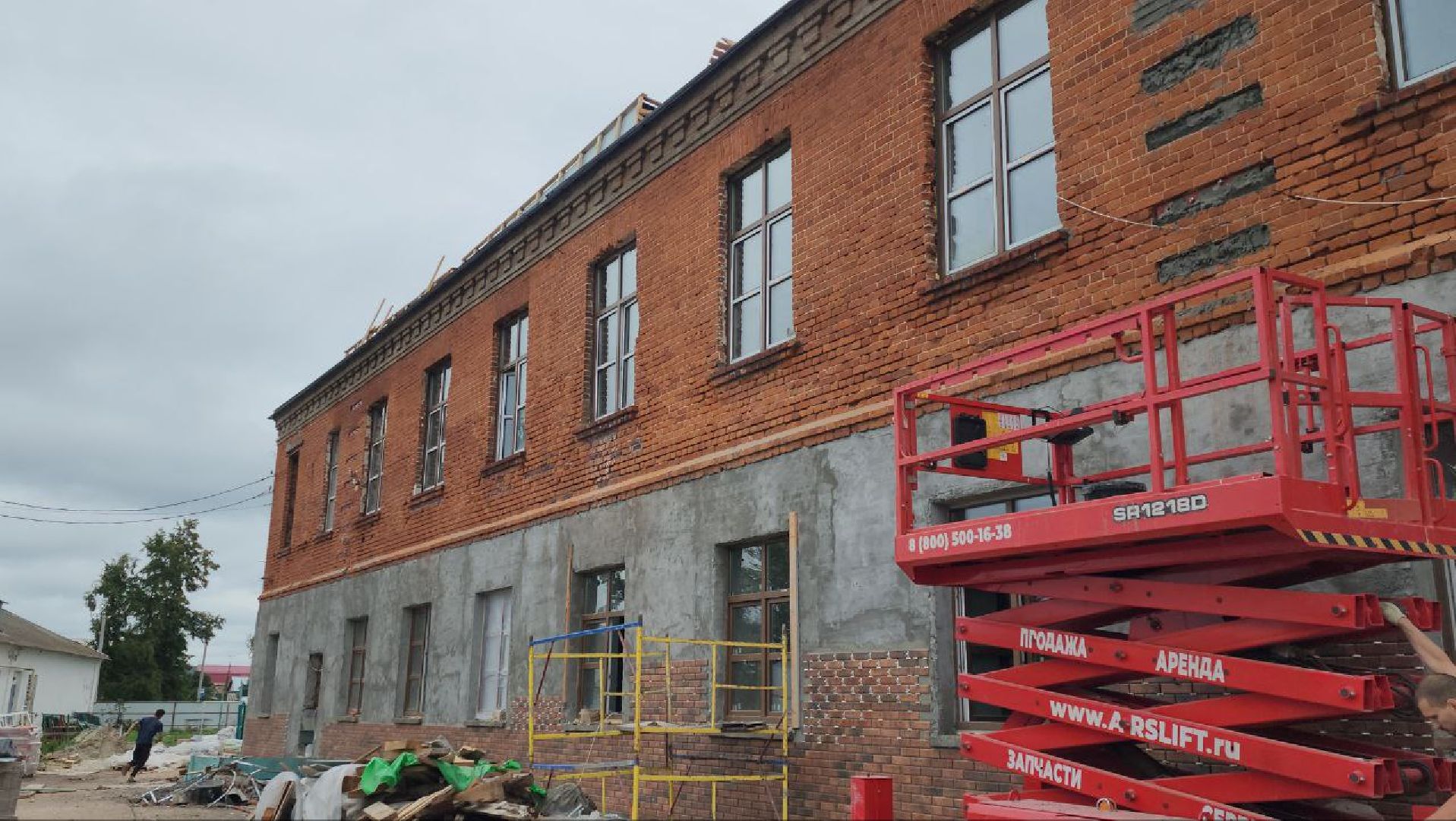 луховицы, белоомут, школа овз, капитальный ремонт школы в белоомуте,