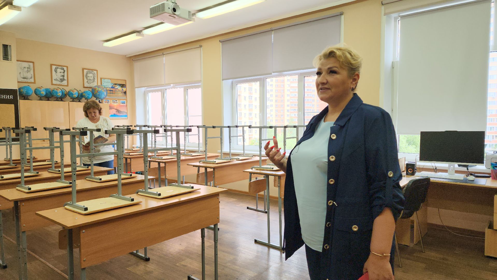 Школа, подготовка к 1 сентября, Лобня ,