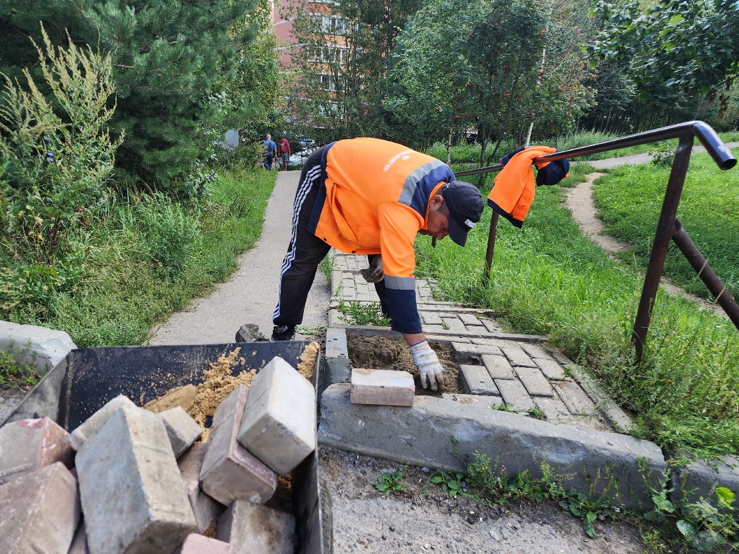 фрязино, ремонт лестницы, благоустройство,