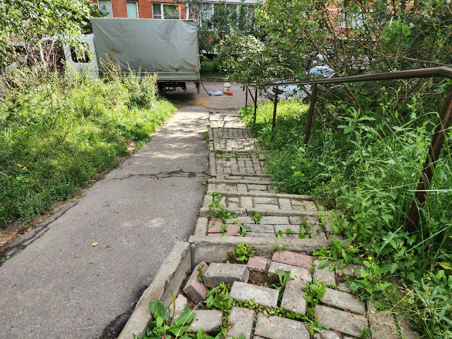 фрязино, ремонт лестницы, благоустройство,