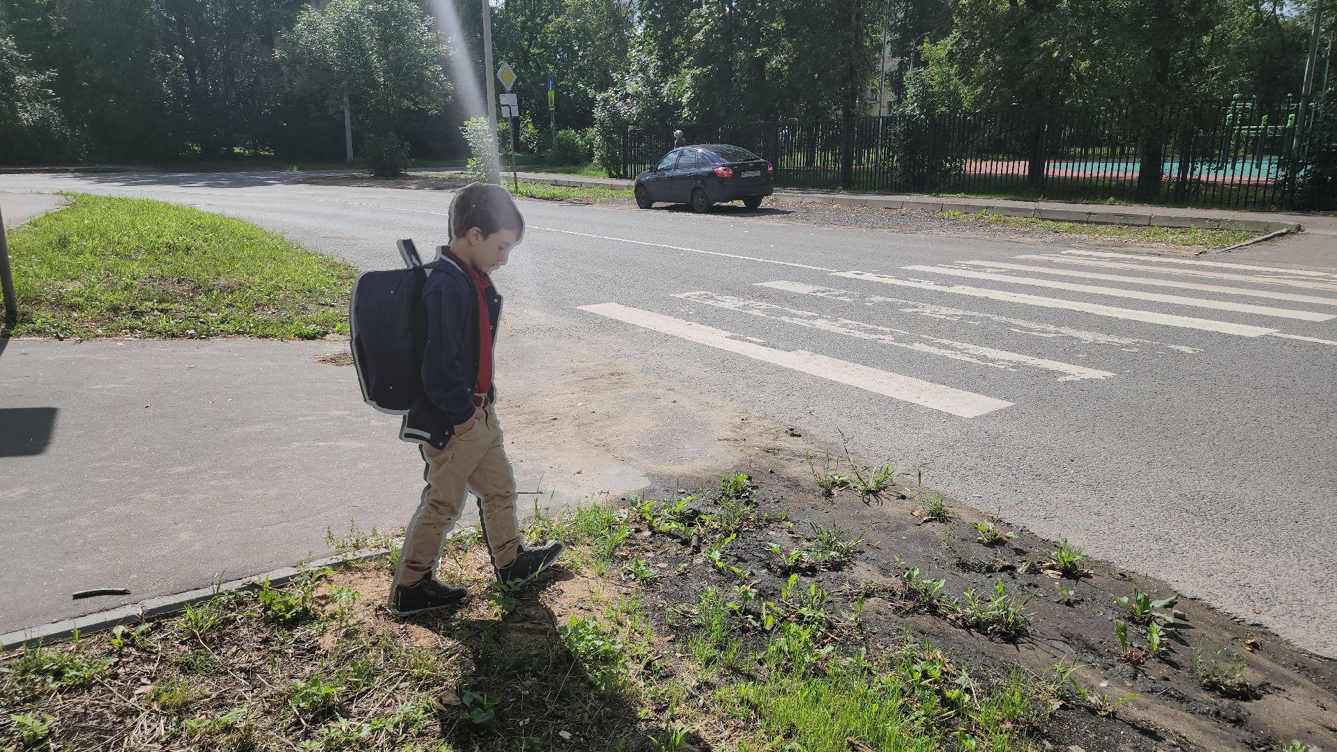Фигуры школьников, Лосино-Петровский, безопасность детей,