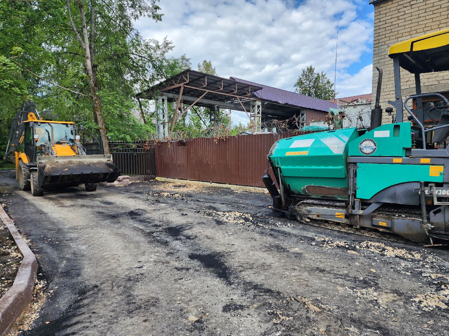 раменское, образование, ремонт образовательных учреждений округа, благоустройство территории второго здания гжельской школы,