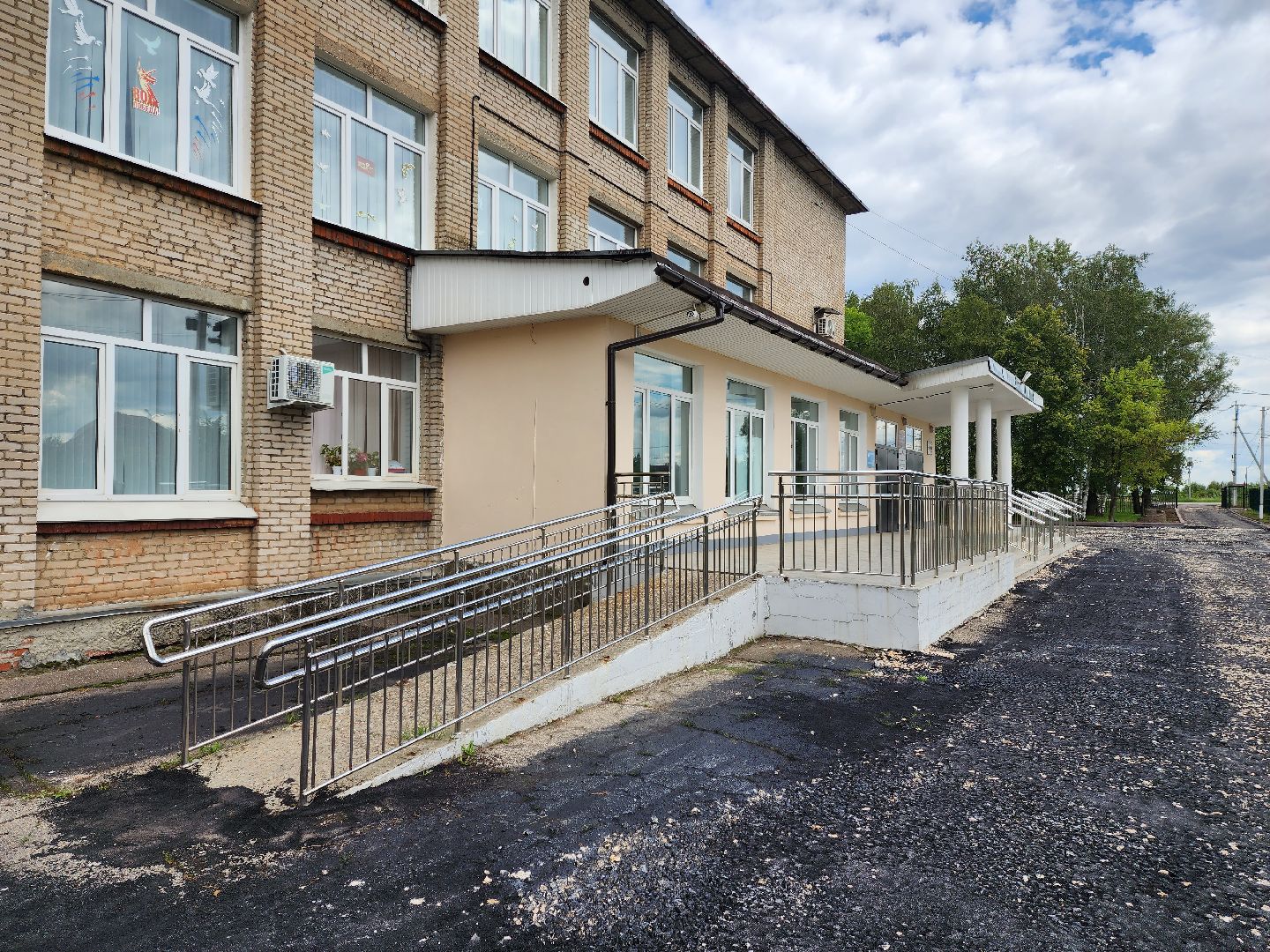 раменское, образование, ремонт образовательных учреждений округа, благоустройство территории второго здания гжельской школы,