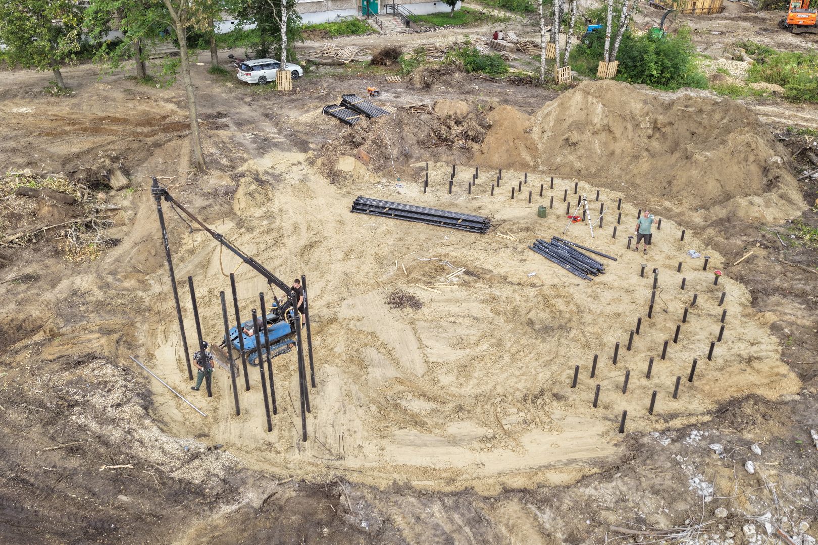 видео с коптера, парк в орехово-зуево, благоустройство орехово-зуево,