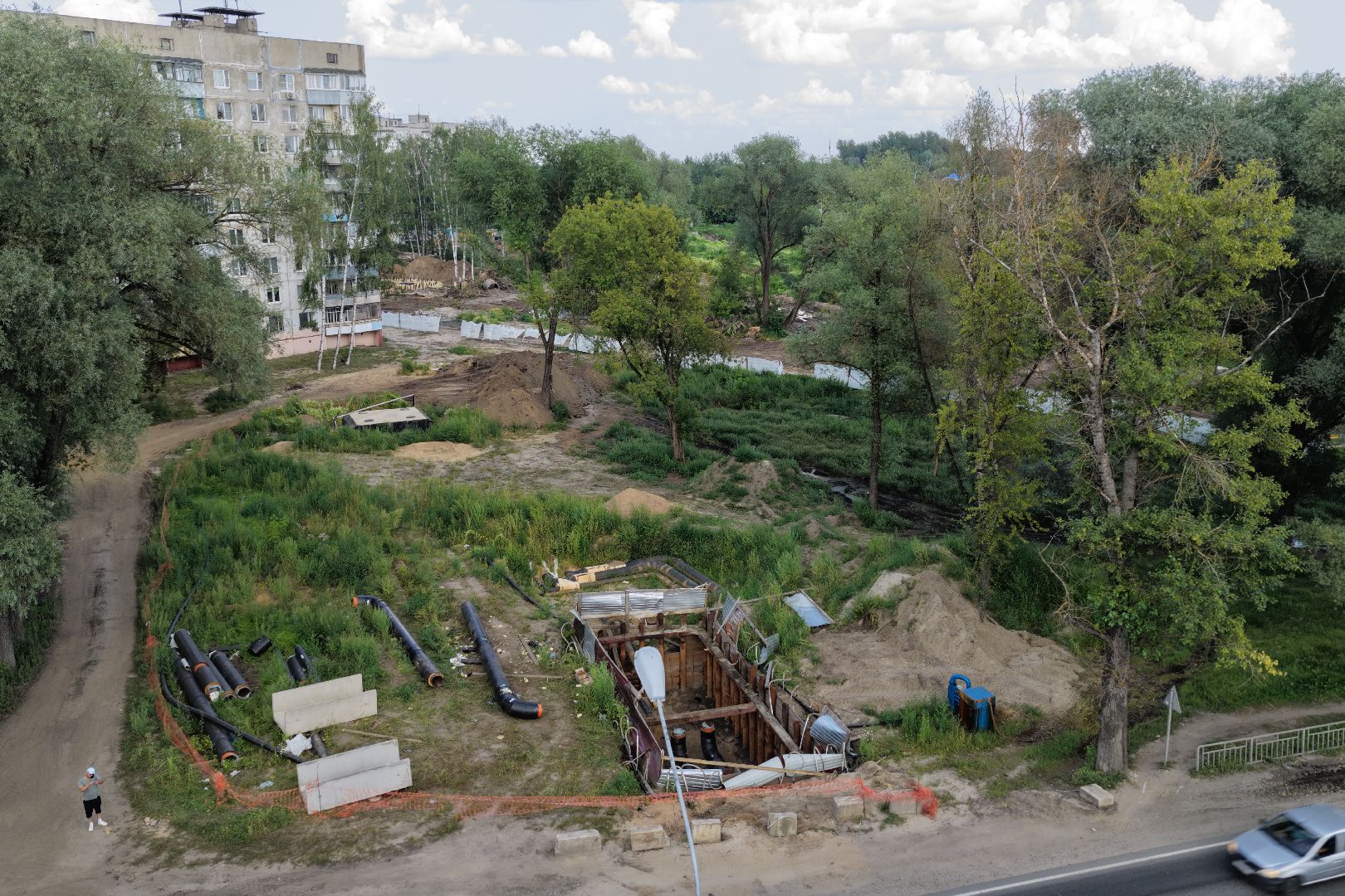 видео с коптера, парк в орехово-зуево, благоустройство орехово-зуево,
