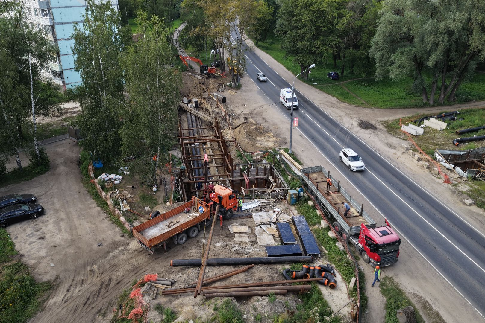 видео с коптера, парк в орехово-зуево, благоустройство орехово-зуево,