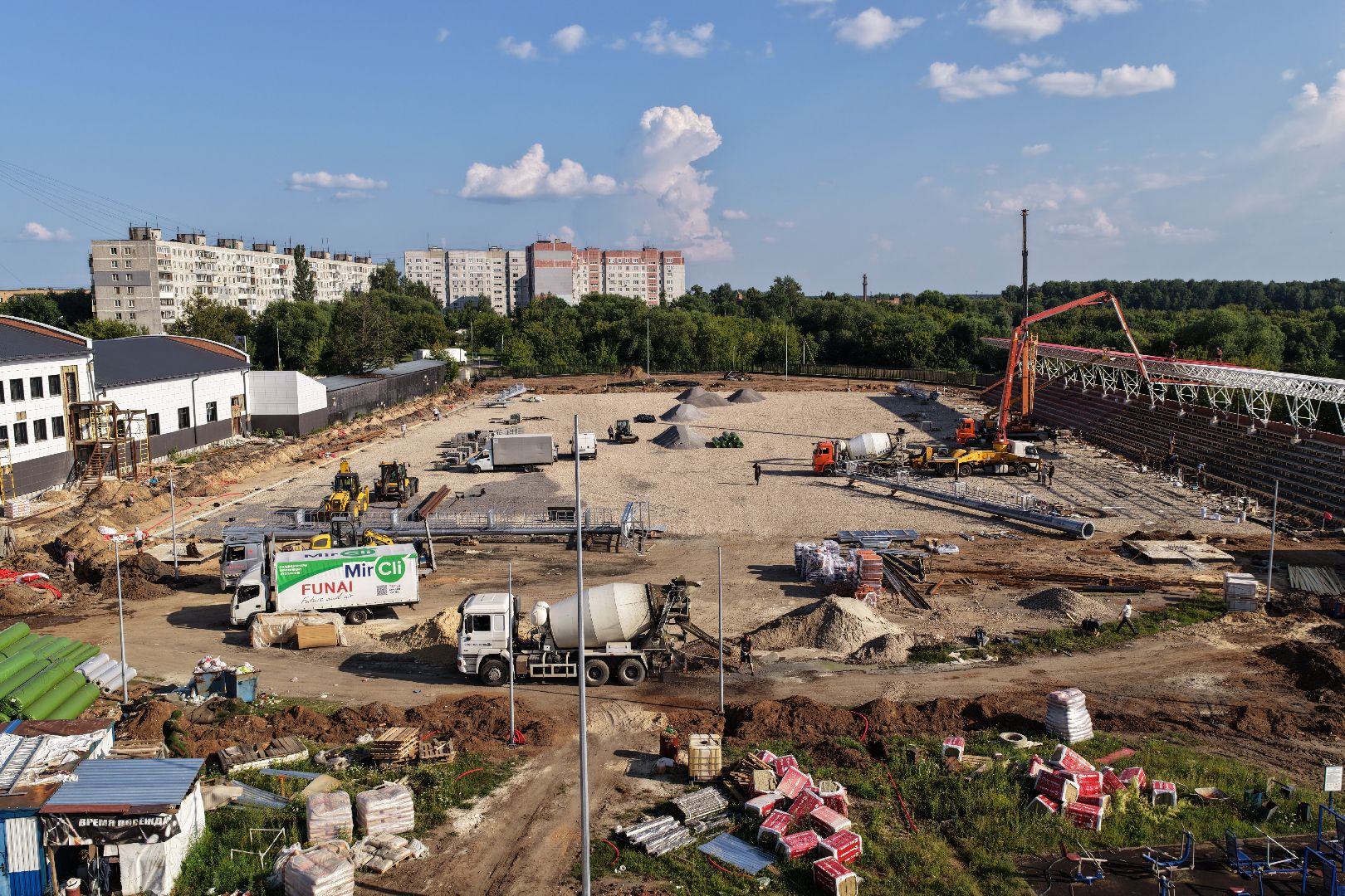 видео с коптера, стадион торпедо, спорт в орехово-зуево,