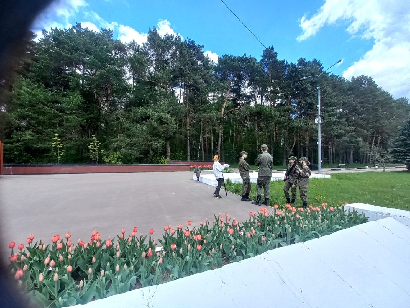 День Победы, Протвино, благоустройство, озеленение, мемориал, Рубеж обороны, цветы