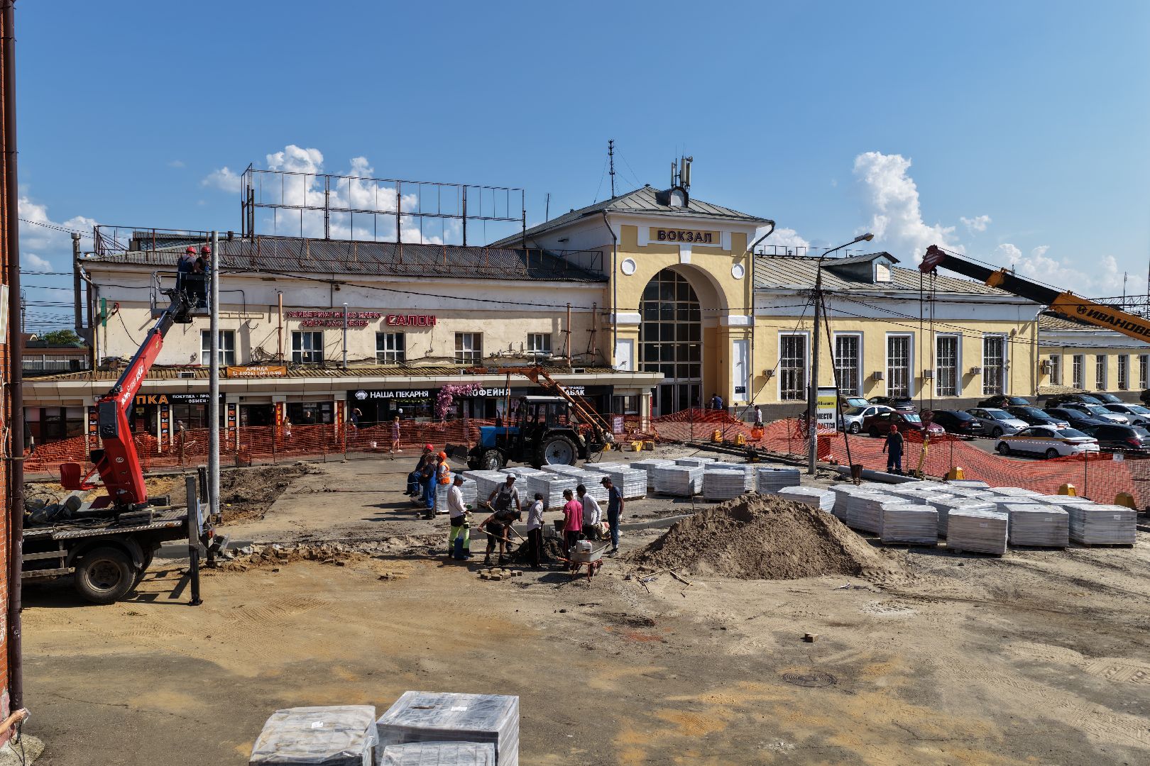 видео с коптера, привокзальная площадь орехово-зуево,