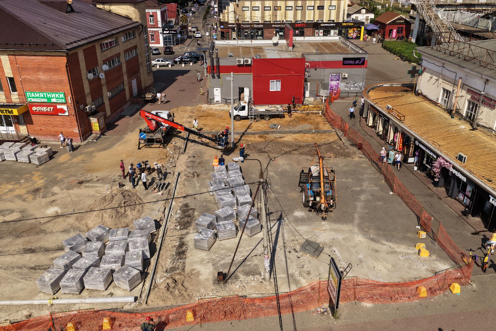 видео с коптера, привокзальная площадь орехово-зуево,