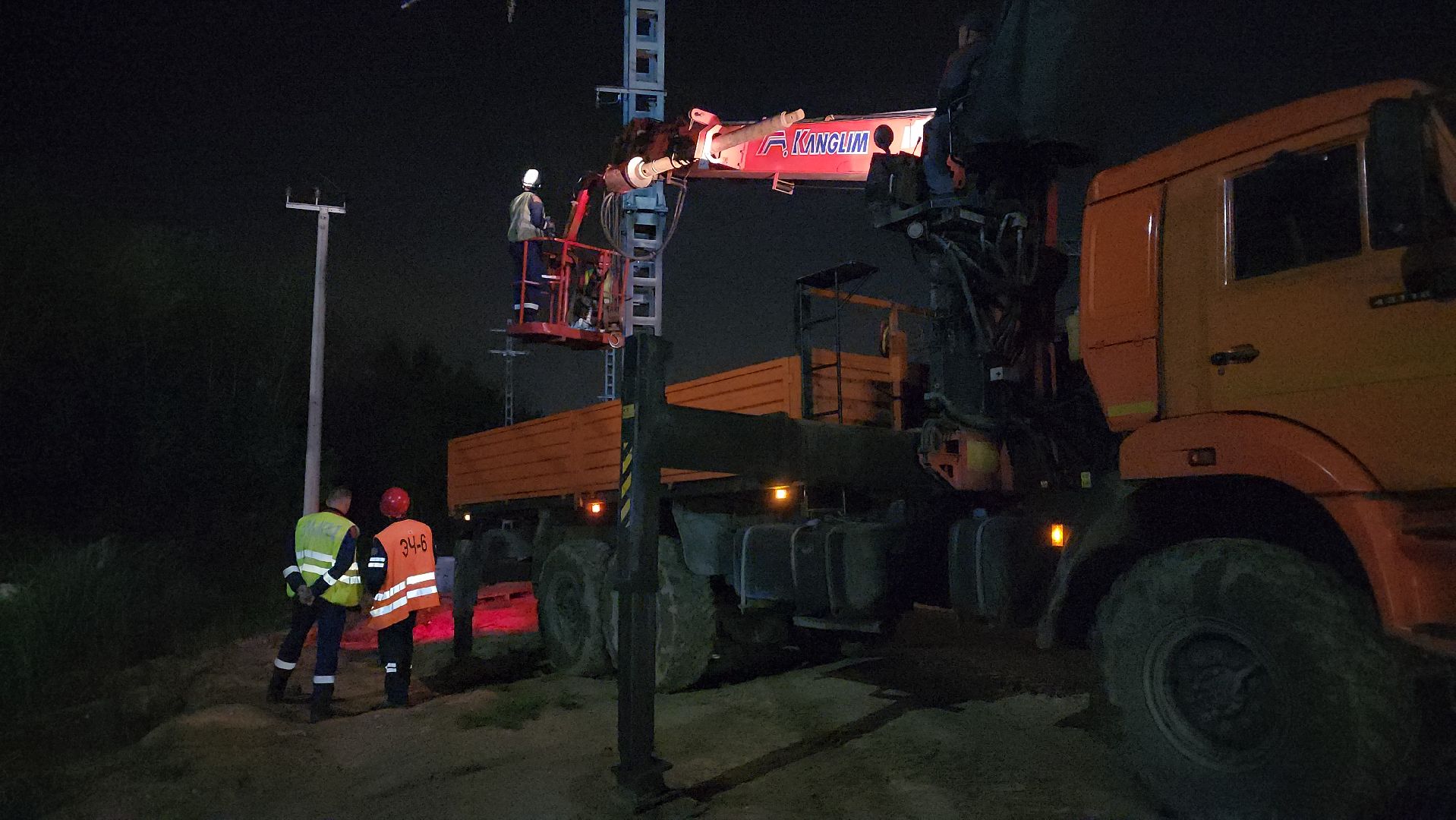 пешеходный надземный переход, Мост, монтаж пролета, Лобня,