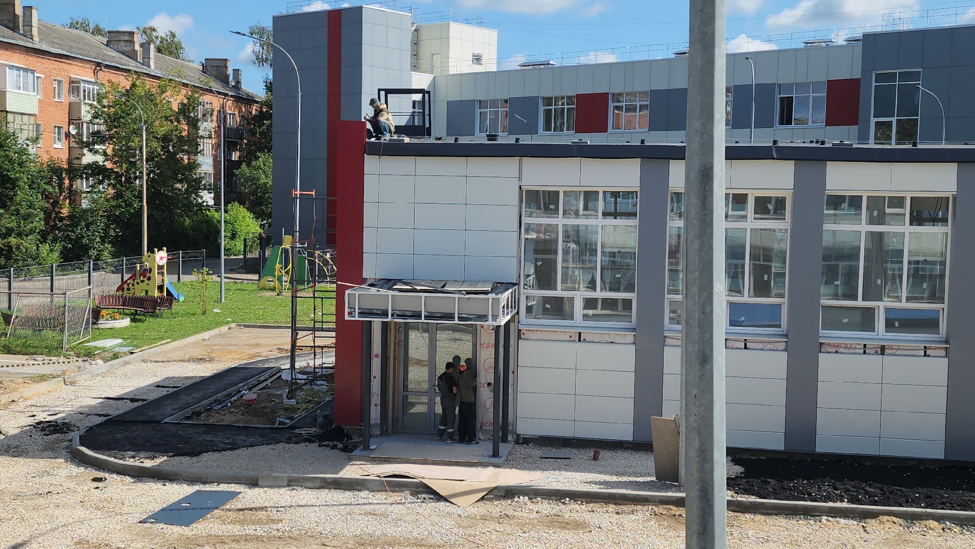 серпухов, улица джона рида, школа 17, капитальный ремонт школы,