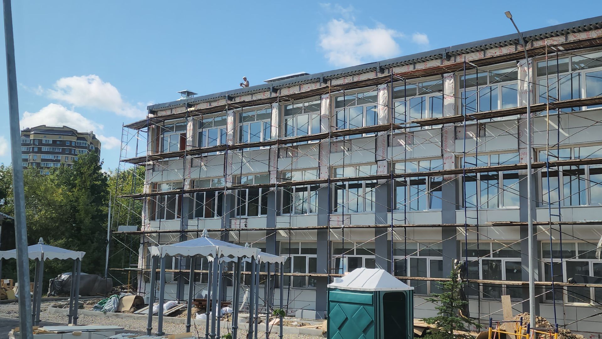 серпухов, улица джона рида, школа 17, капитальный ремонт школы,